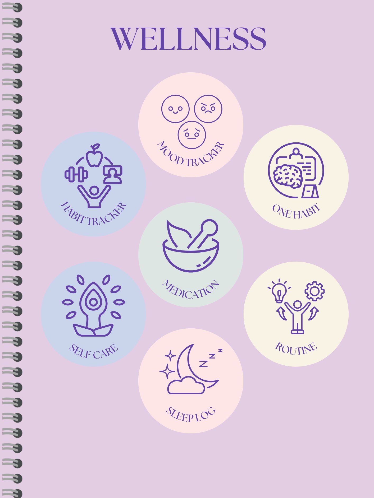Detailed Undated Planner - Blue product image (8)