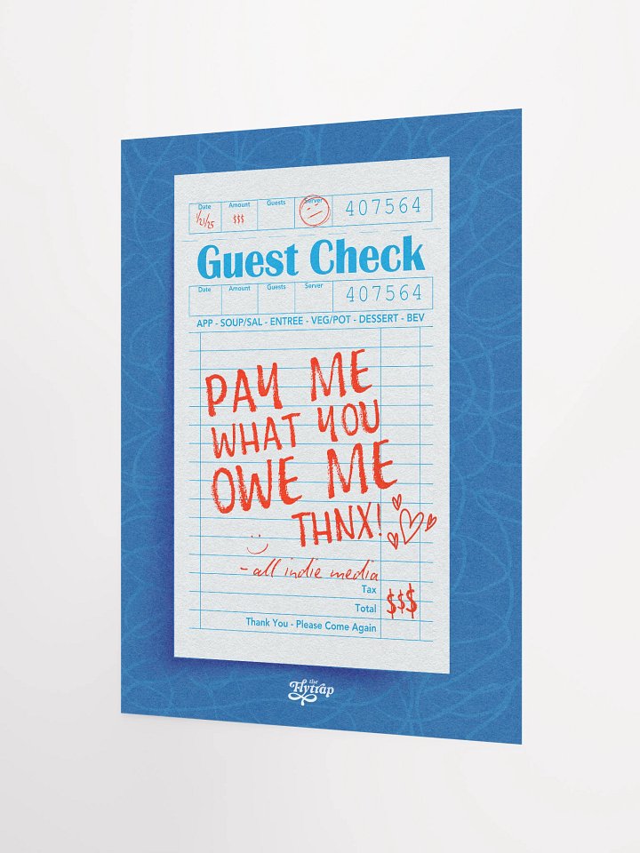 PAY ME 12X16 POSTER product image (2)