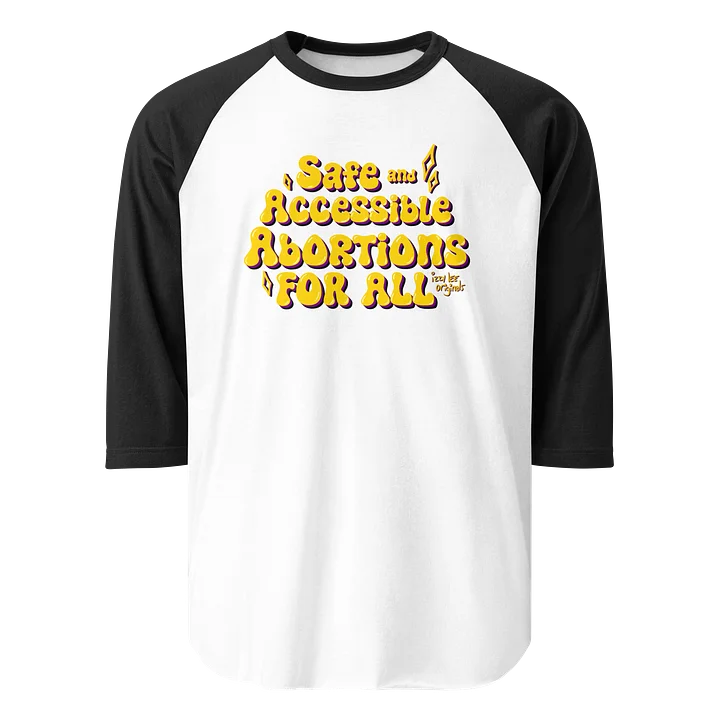 Safe and Accessible Yellow 3/4 Tee product image (1)