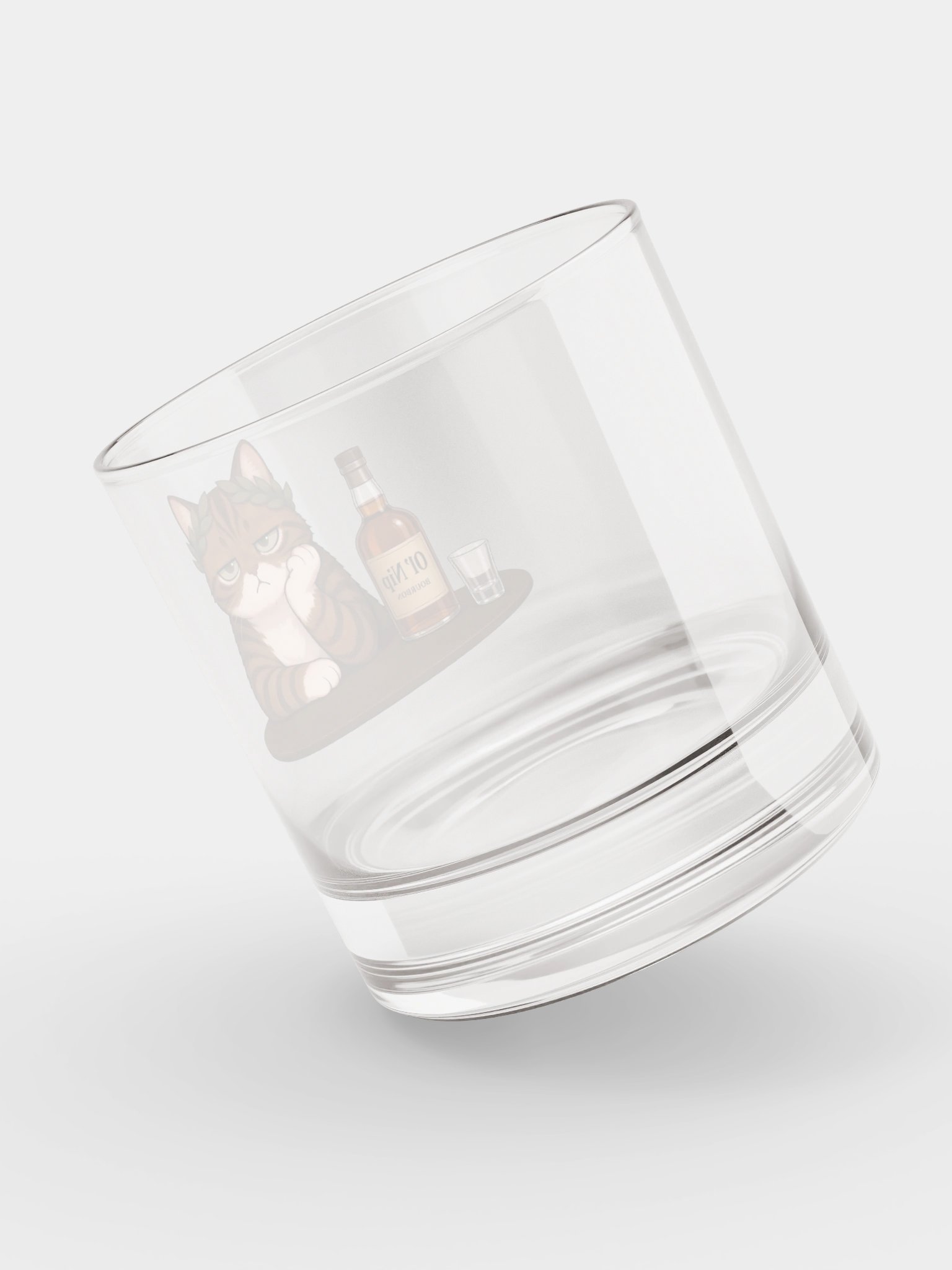 Socks the Sarcastic (Have a drink, or don't Whatever) Bourbon Glass product image (7)