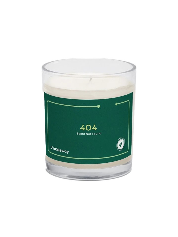 404 Error Unscented Candle: Green product image (1)