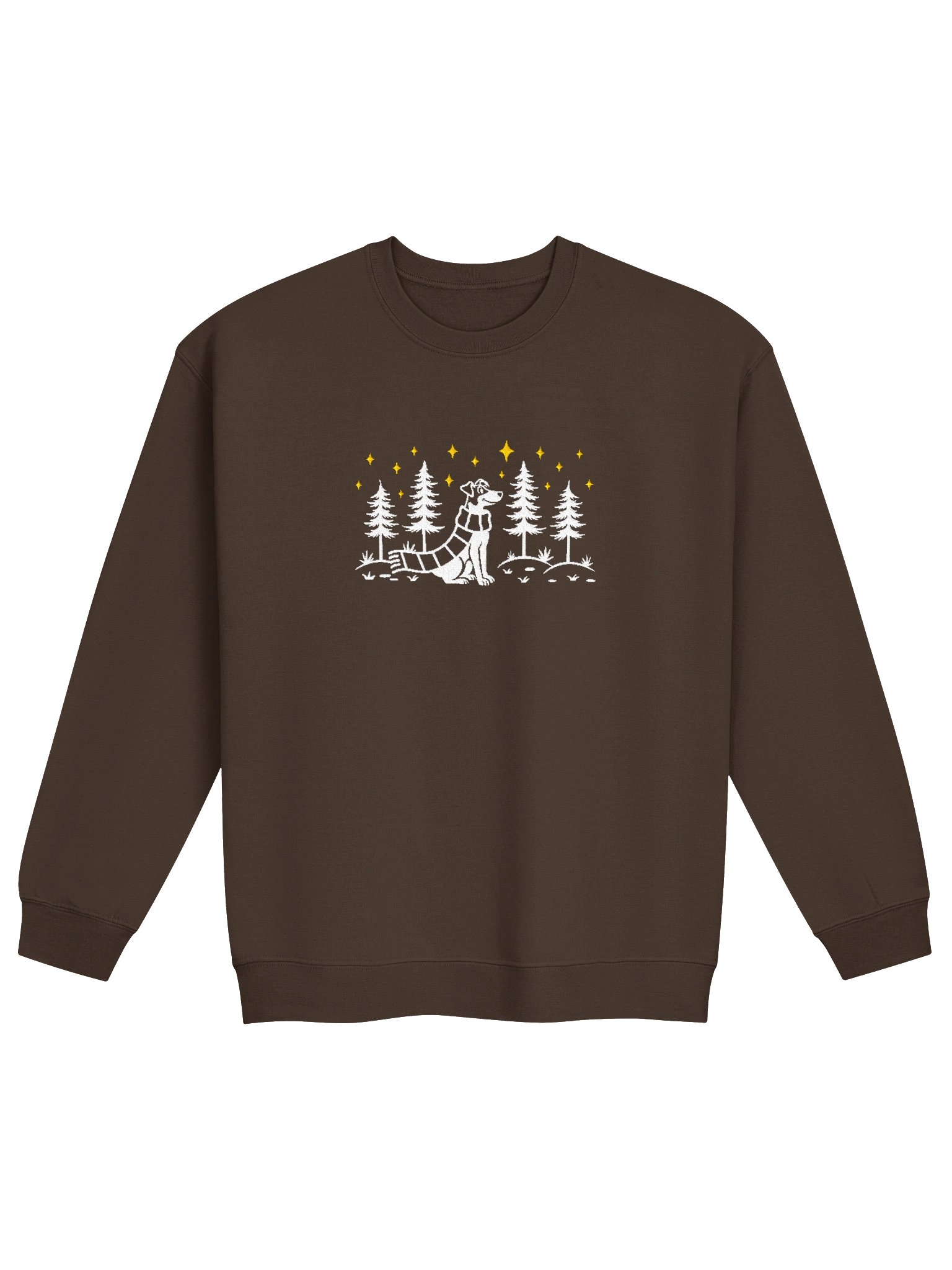 Parson Russell Terrier Winter/Christmas Line Art Design Embroidered Sweatshirt product image (9)