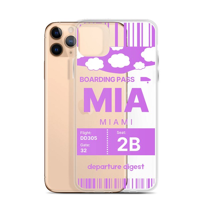 MIA: Miami Boarding Pass Case (iPhone) product image (2)