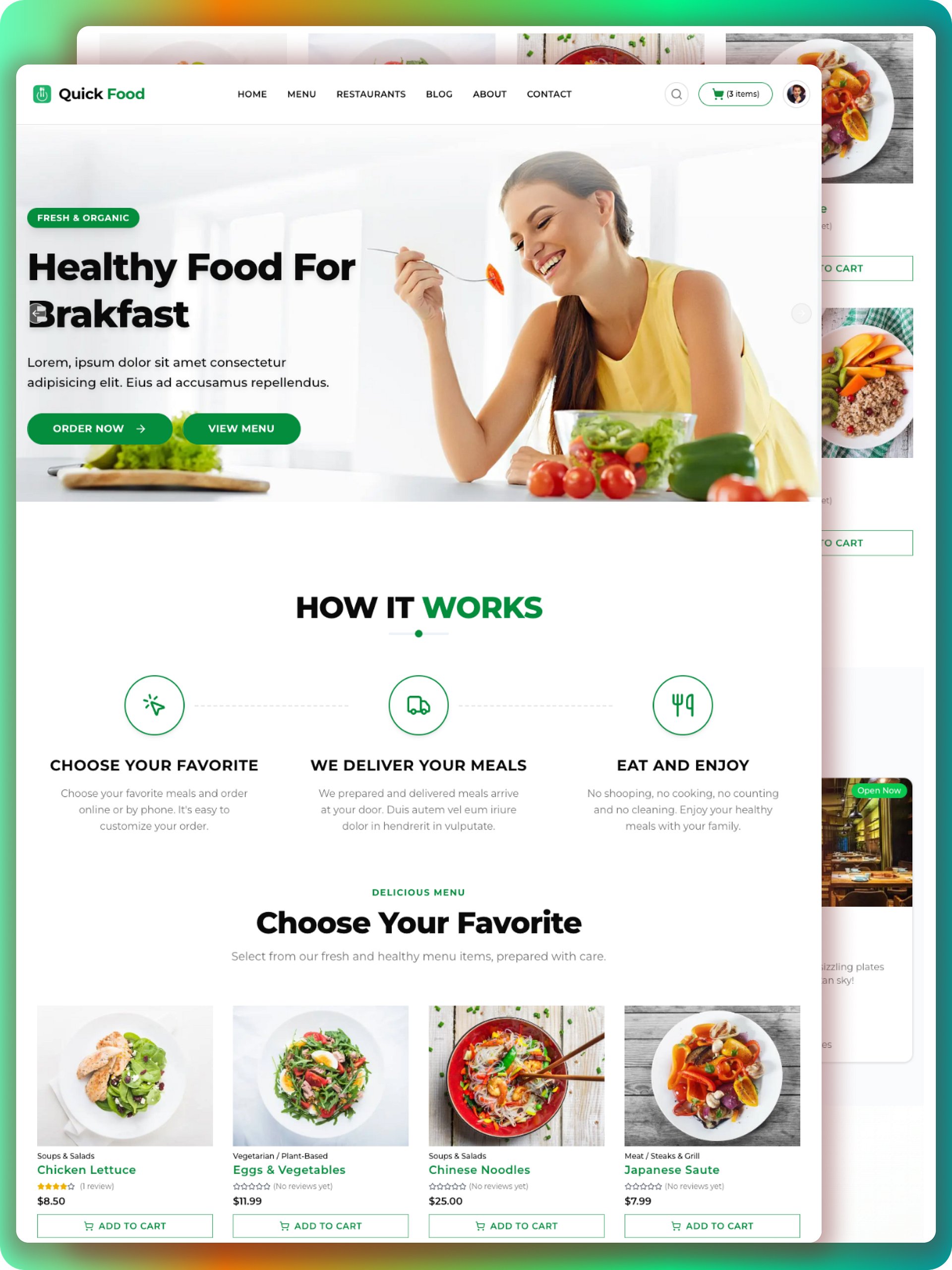 Modern Food Delivery Platform Source Code | Next.js 16, Sanity CMS & Stripe product image (1)