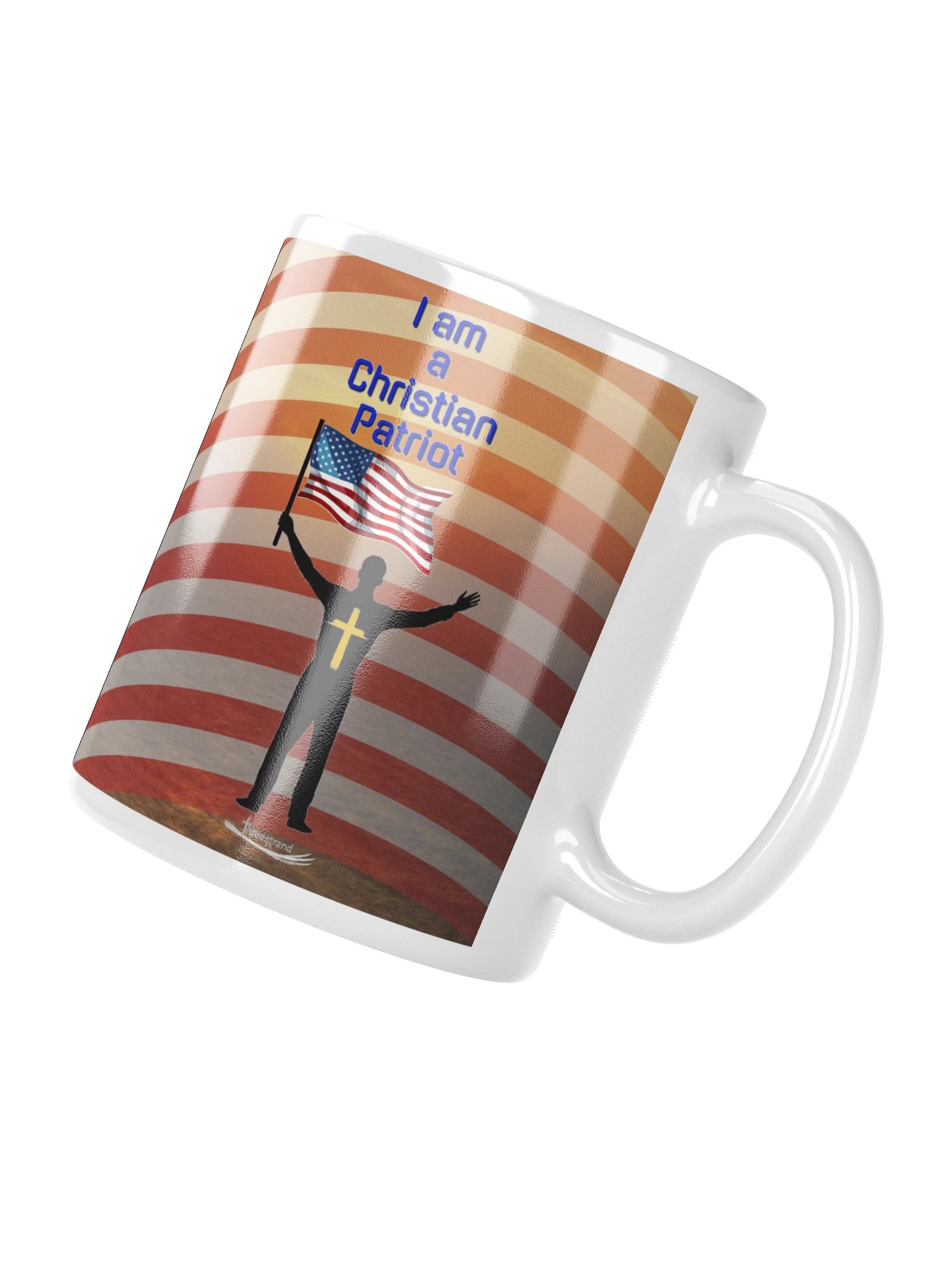 God Bless America — Christian Patriot Flag Mug -Male product image (4)