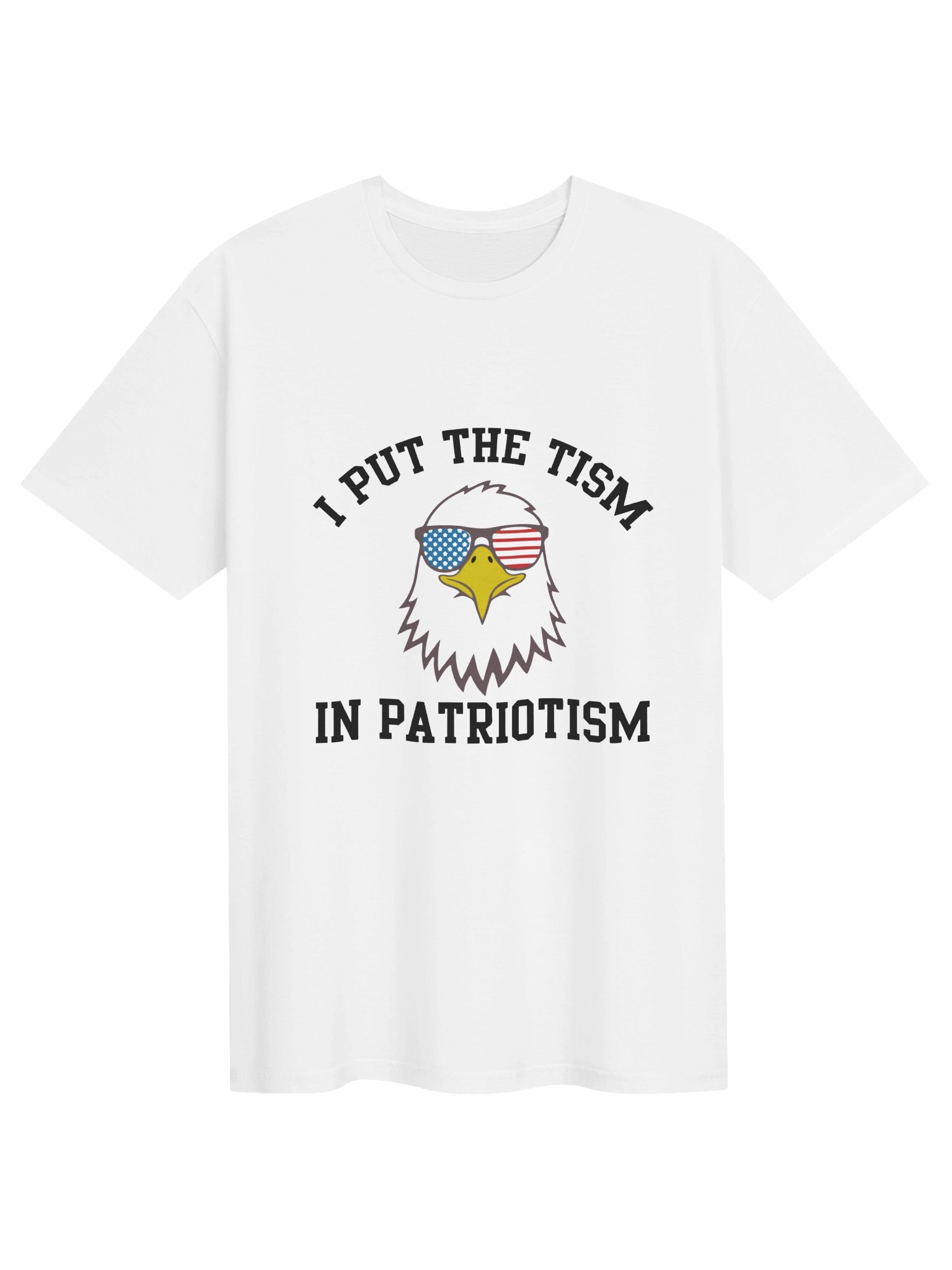 I Put The Tism In Patriotism Eagle Shirt product image (2)