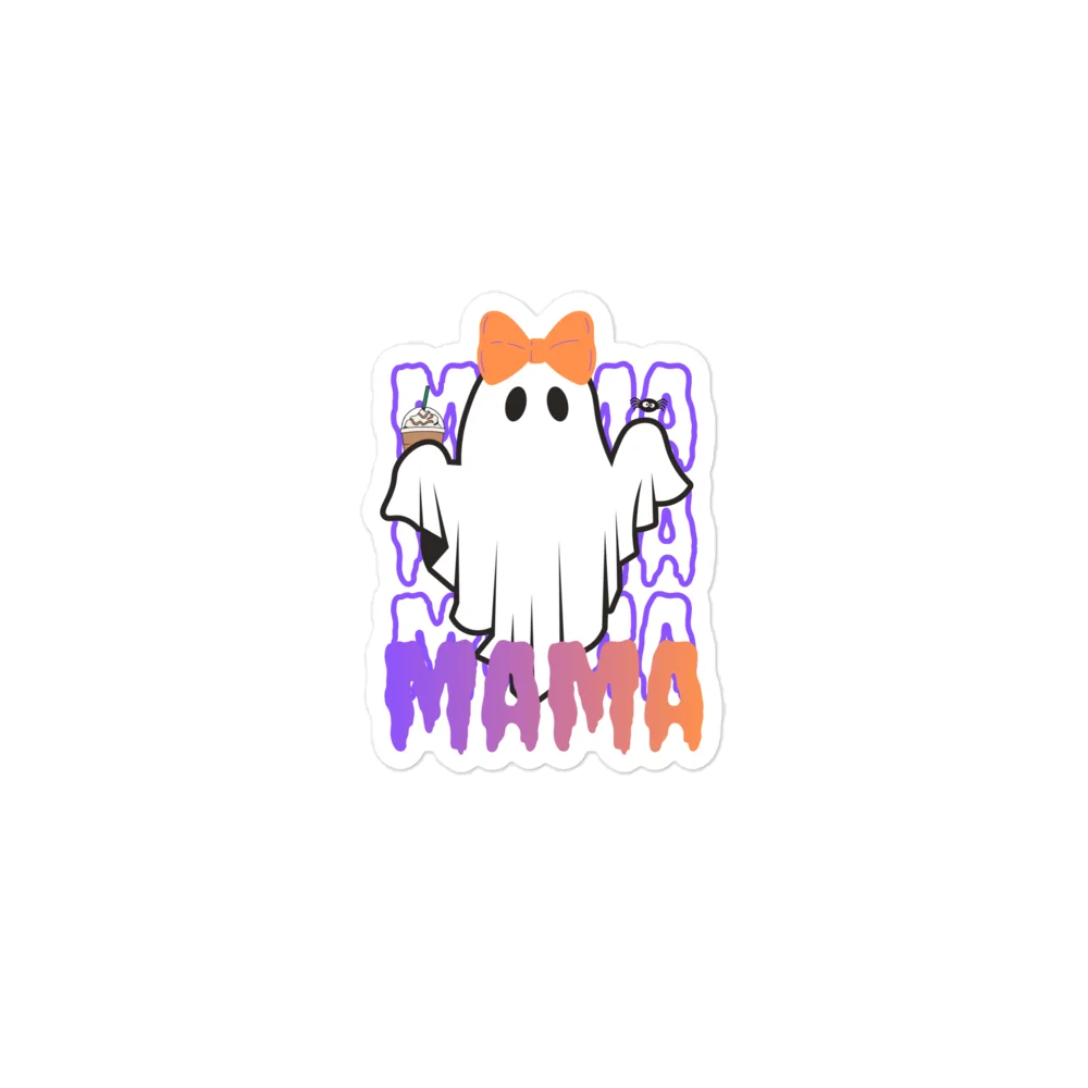 Spooky Mama Ghost Sticker 👻� product image (1)
