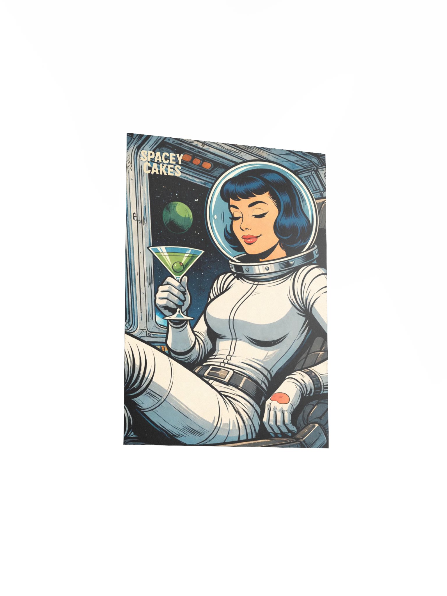 Glenda - Spacey Cakes Space Lounge Art Print product image (14)