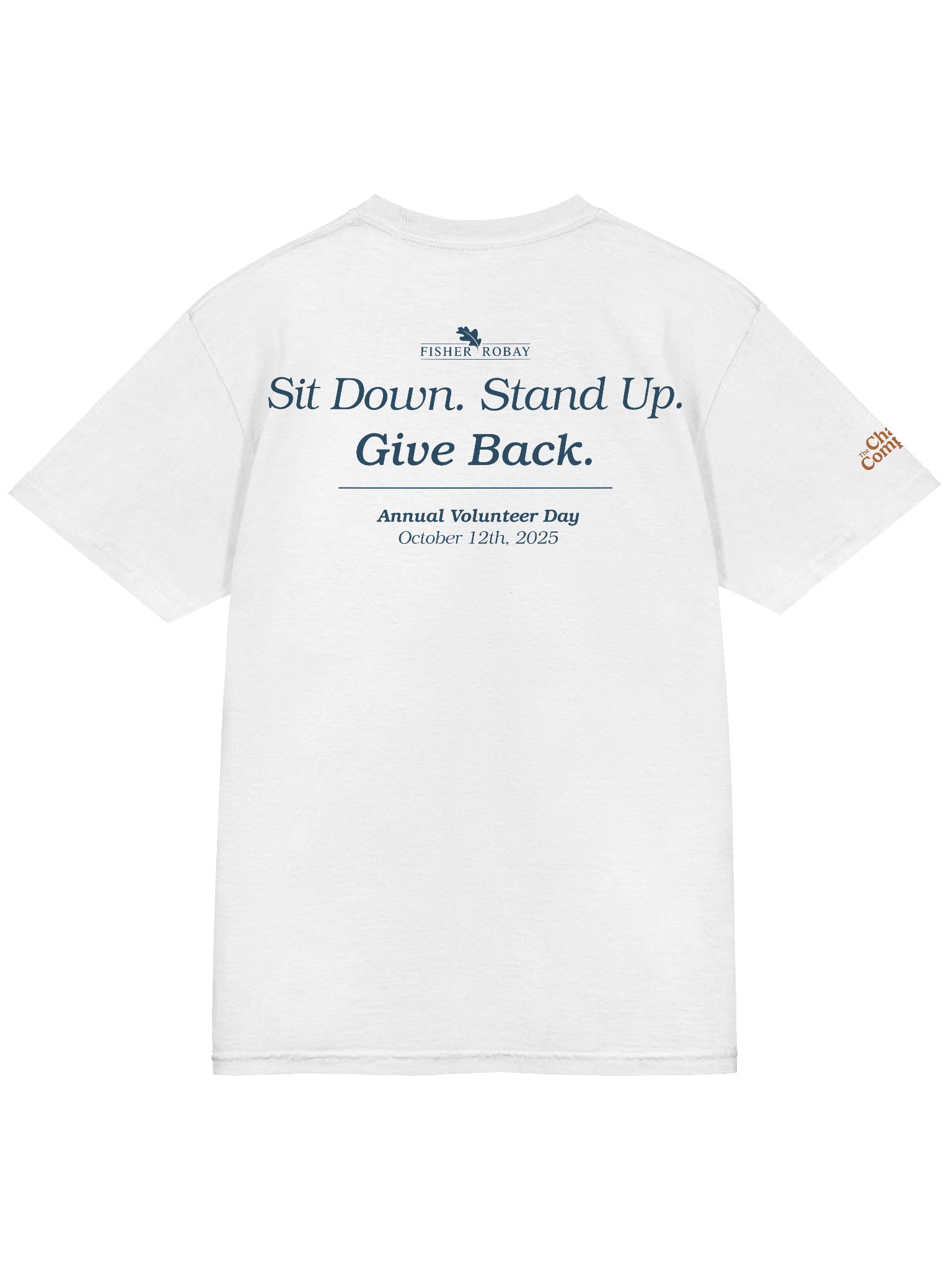 Fisher Robay “Volunteer Day 2025” Corporate Tee product image (4)