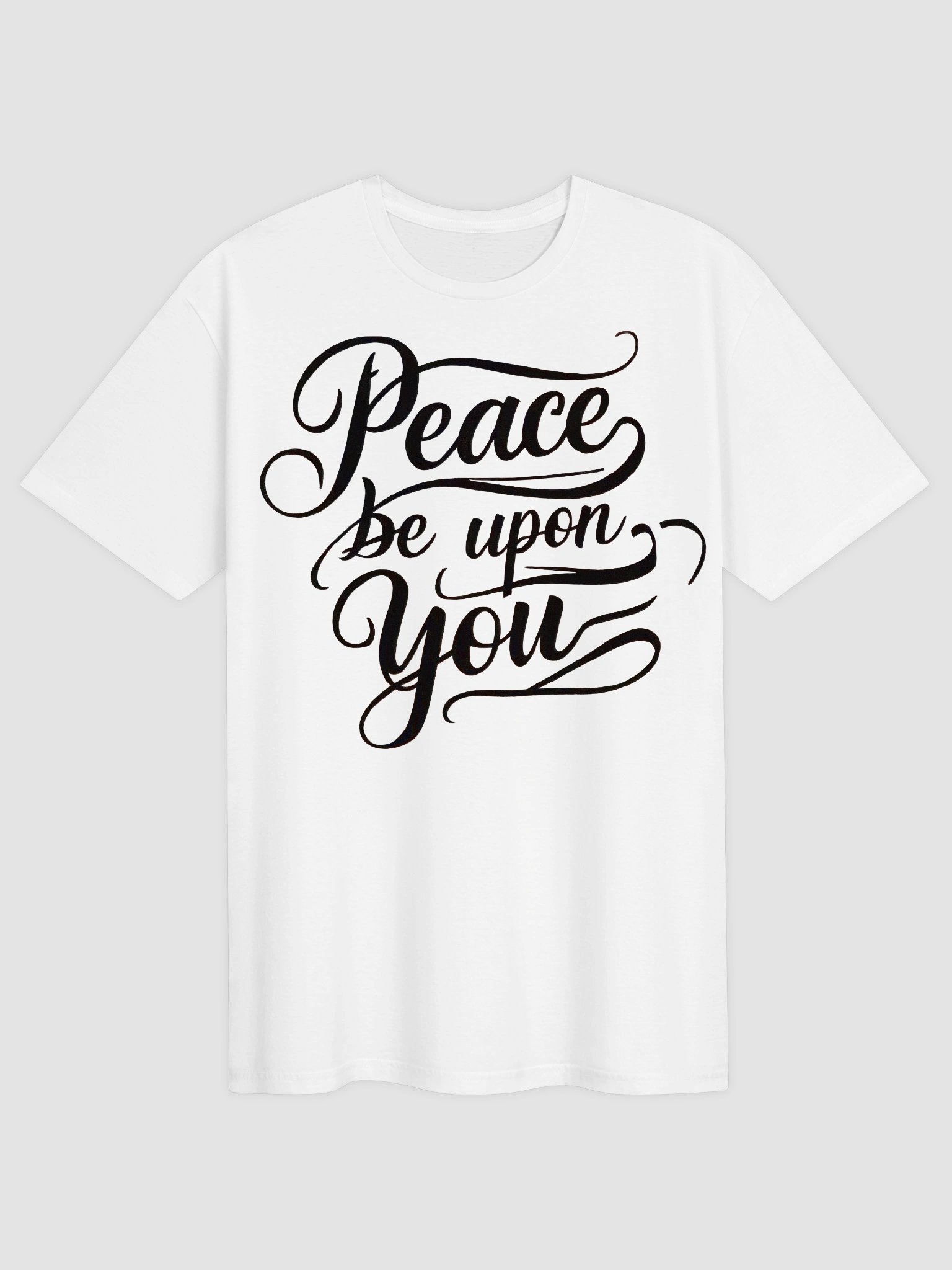 Peace Be Upon You T-Shirt | As-Salamu Alaykum Calligraphy Tee | Elegant Islamic Streetwear product image (1)