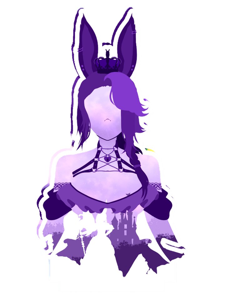 Silhouette of a Boba Bunny Acrylic Standee product image (2)