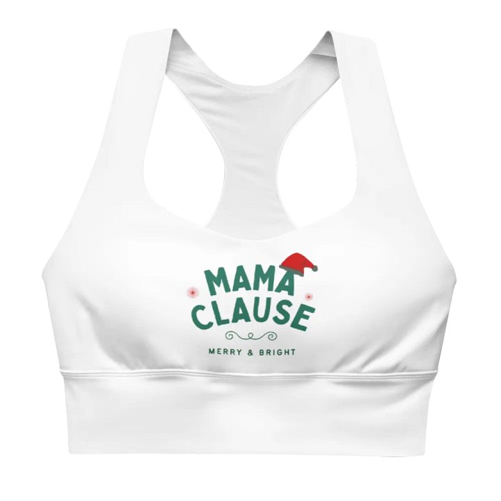 MAMA CLAUSE Merry & Bright Sports Bra product image (1)