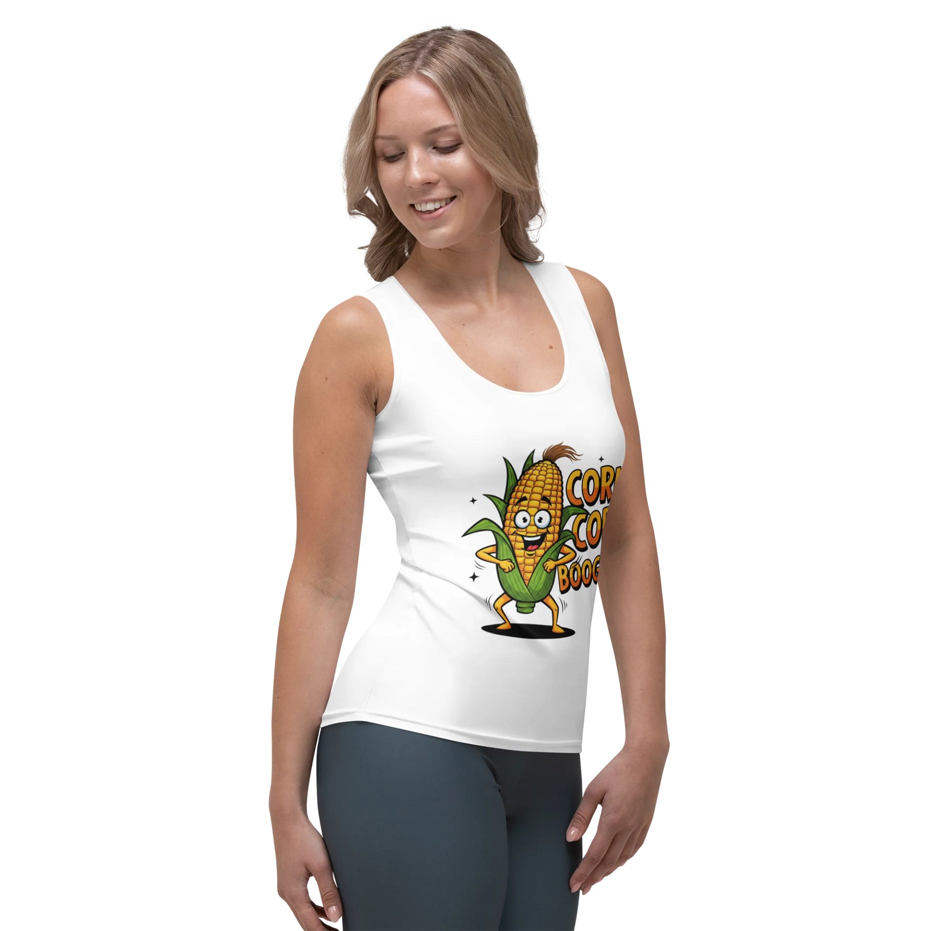 Corn Cob Boogie All-Over Print Women's Tank Top product image (4)