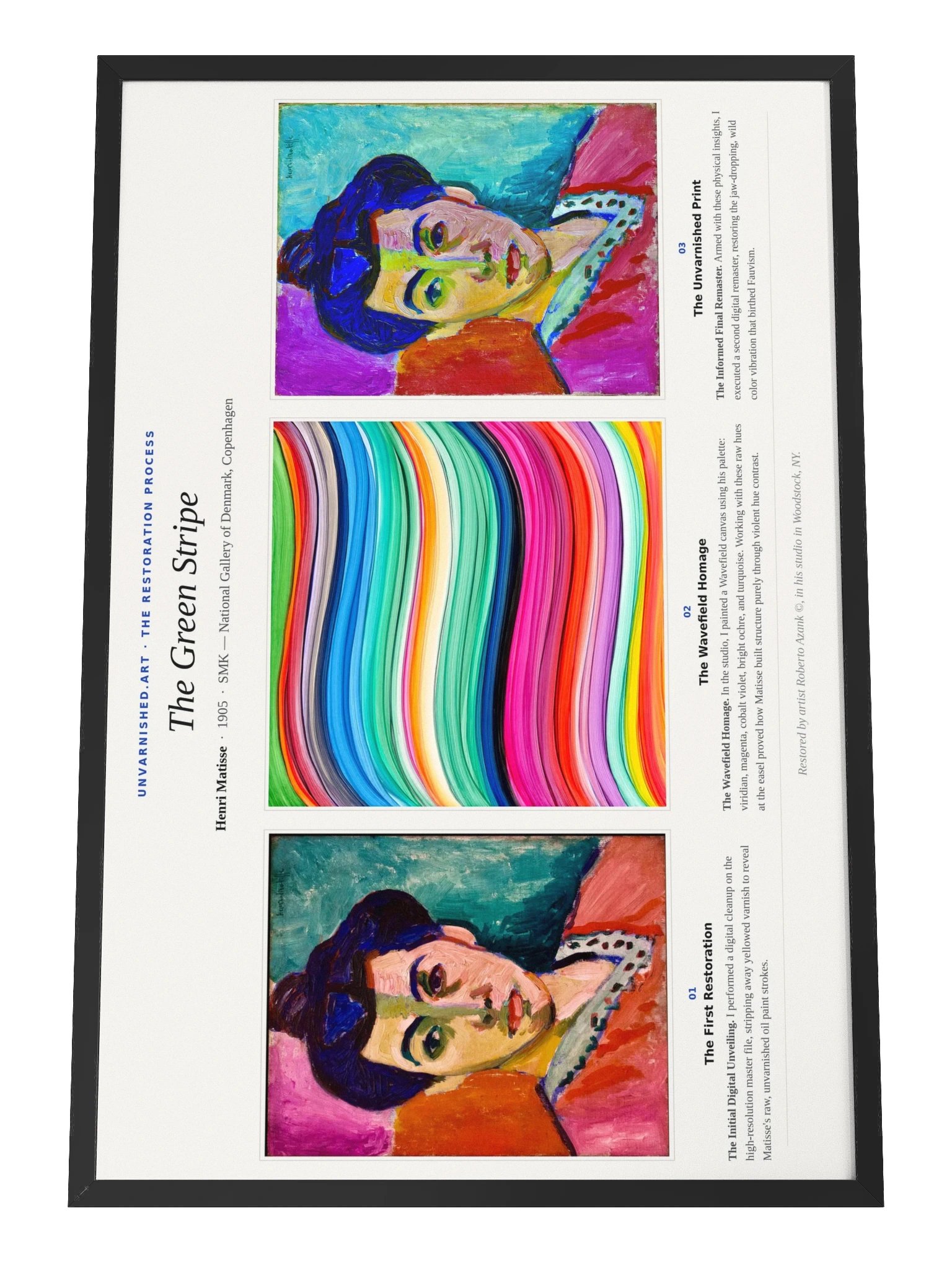 The Green Stripe — Framed Process Poster product image (1)