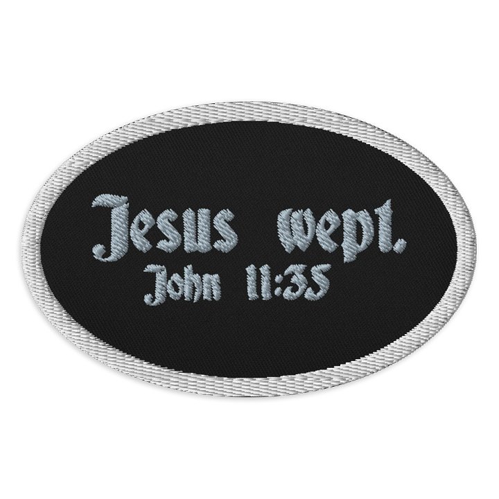 Gothic Scripture Embroidered Patch product image (1)