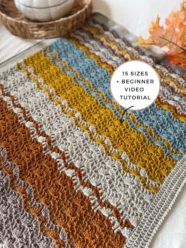 Darjeeling Lacy Crochet Afghan Pattern product image (1)