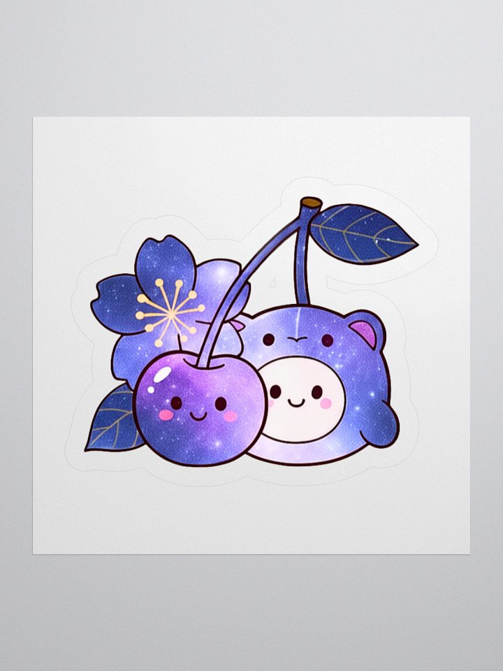 Galaxy Cherry Sakura Plushie Sticker product image (1)
