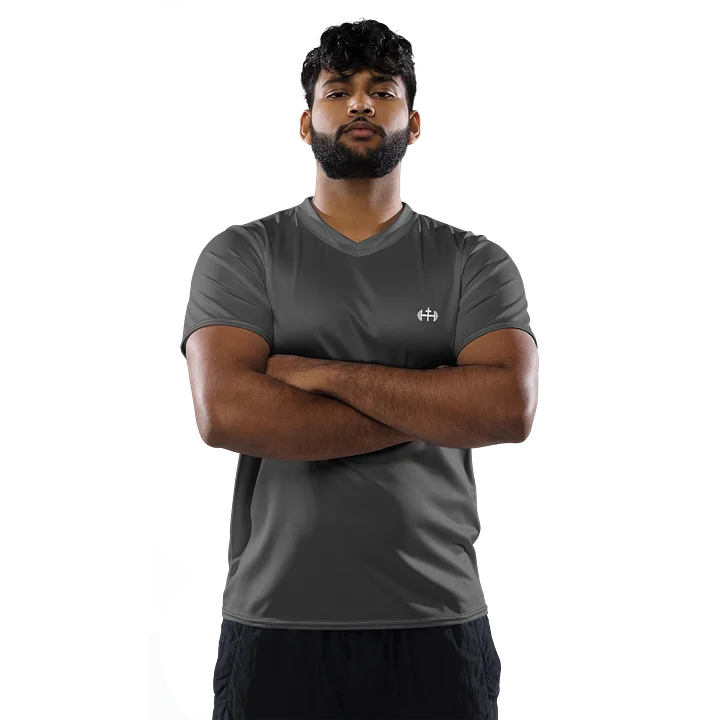 His House Mens Performance V-Neck T-Shirt - Grey product image (2)