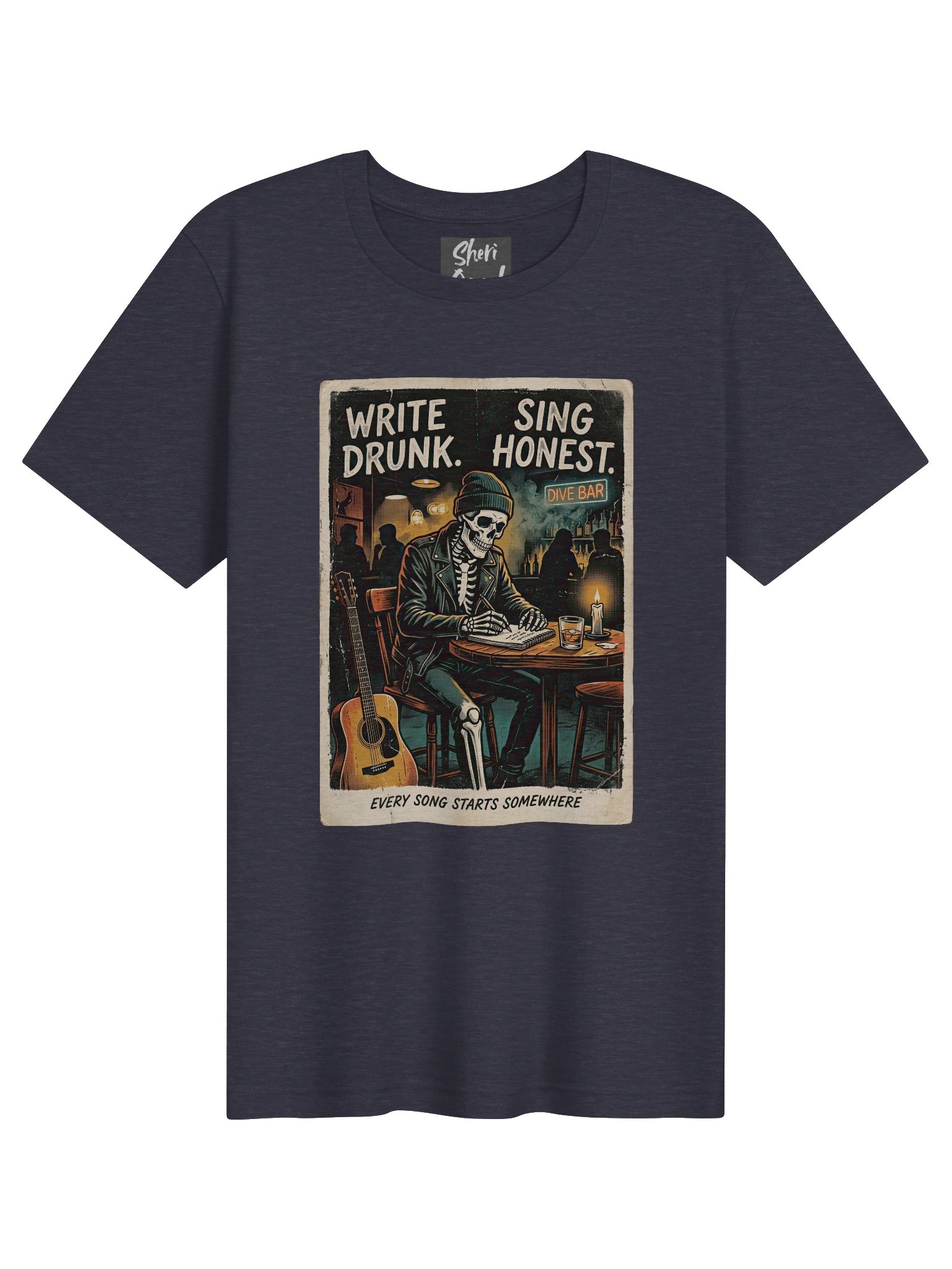 Write Drunk. Sing Honest. - V1 Tee product image (3)