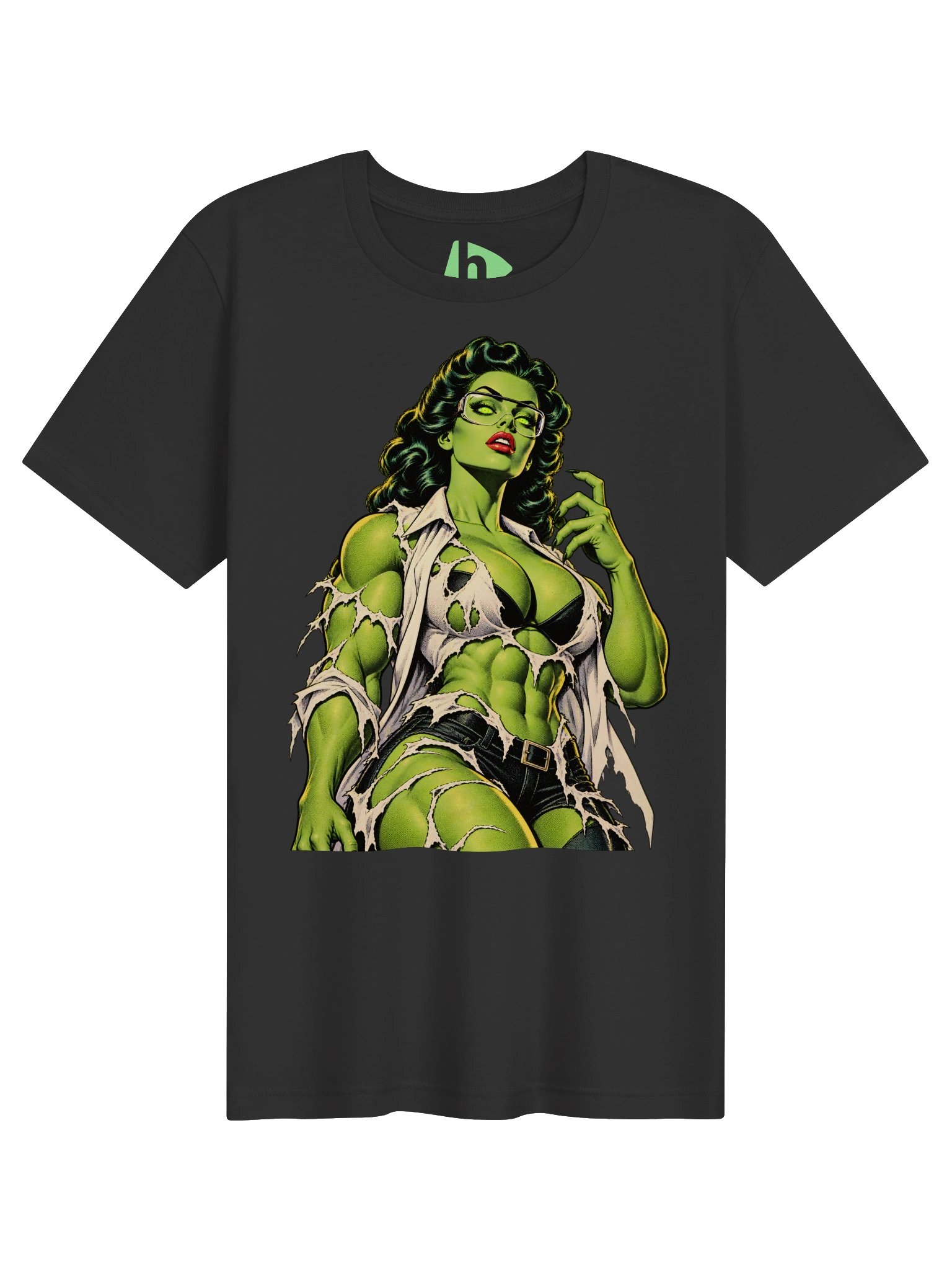 Green-Skinned Comic Heroine Tee product image (1)