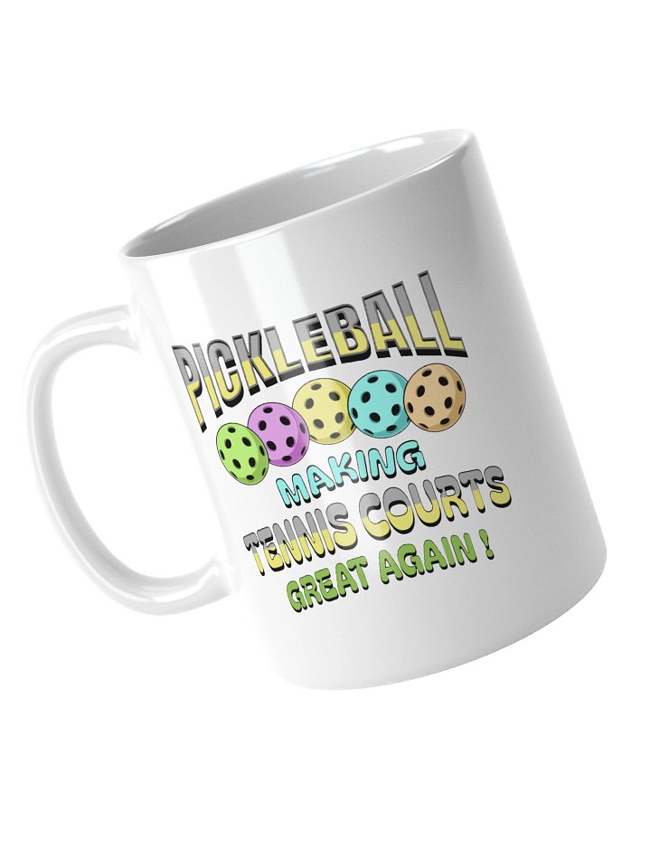 Pickleball Making Tennis Courts Great Again Playful Mug product image (2)