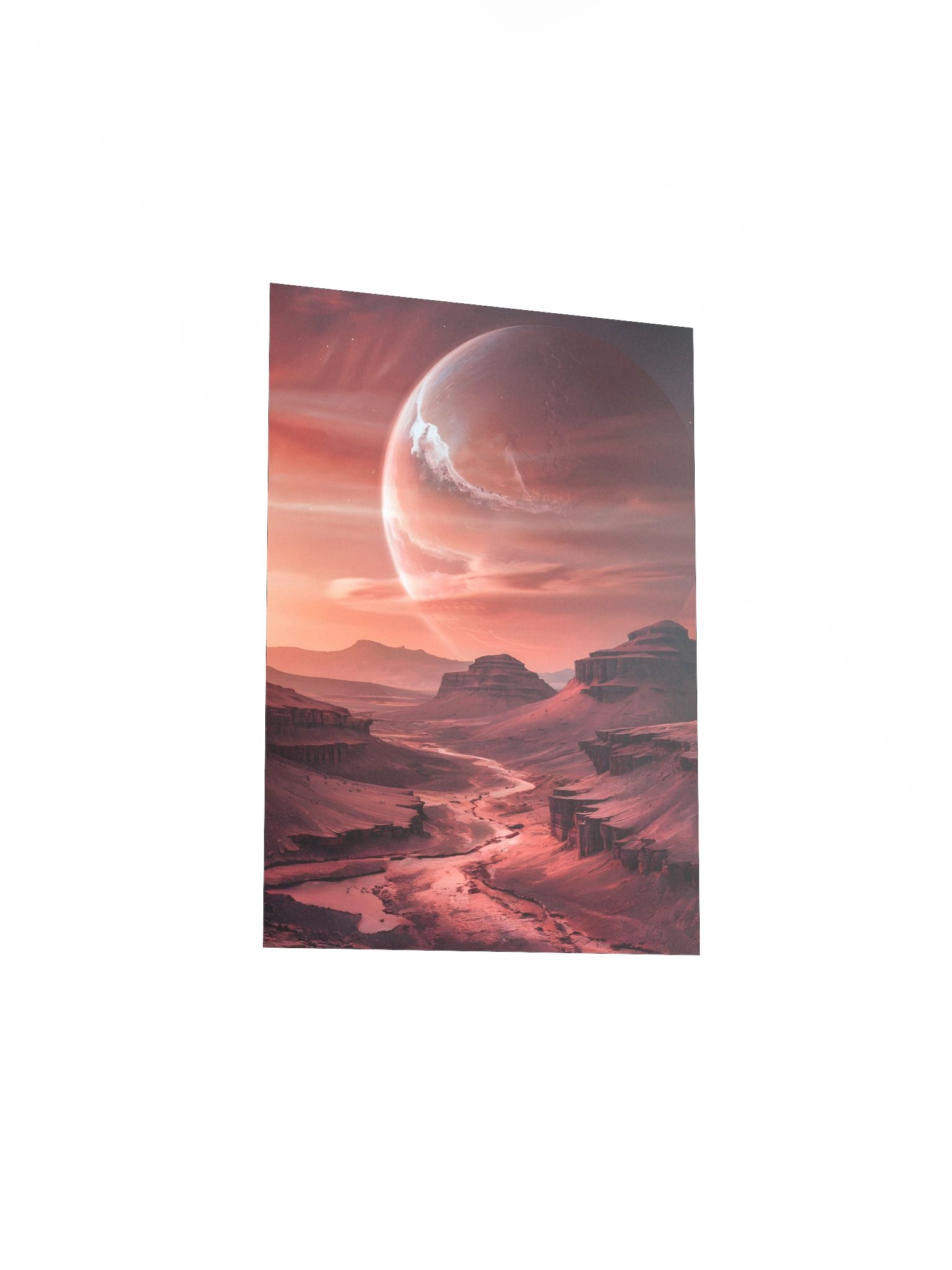 Red Planet - MARS- Landscape Poster – Photorealistic Sci-Fi Cosmic Wall Art product image (4)