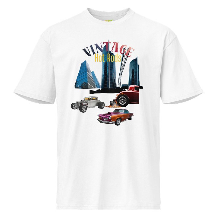 Vintage Hot Rods White Tee product image (1)