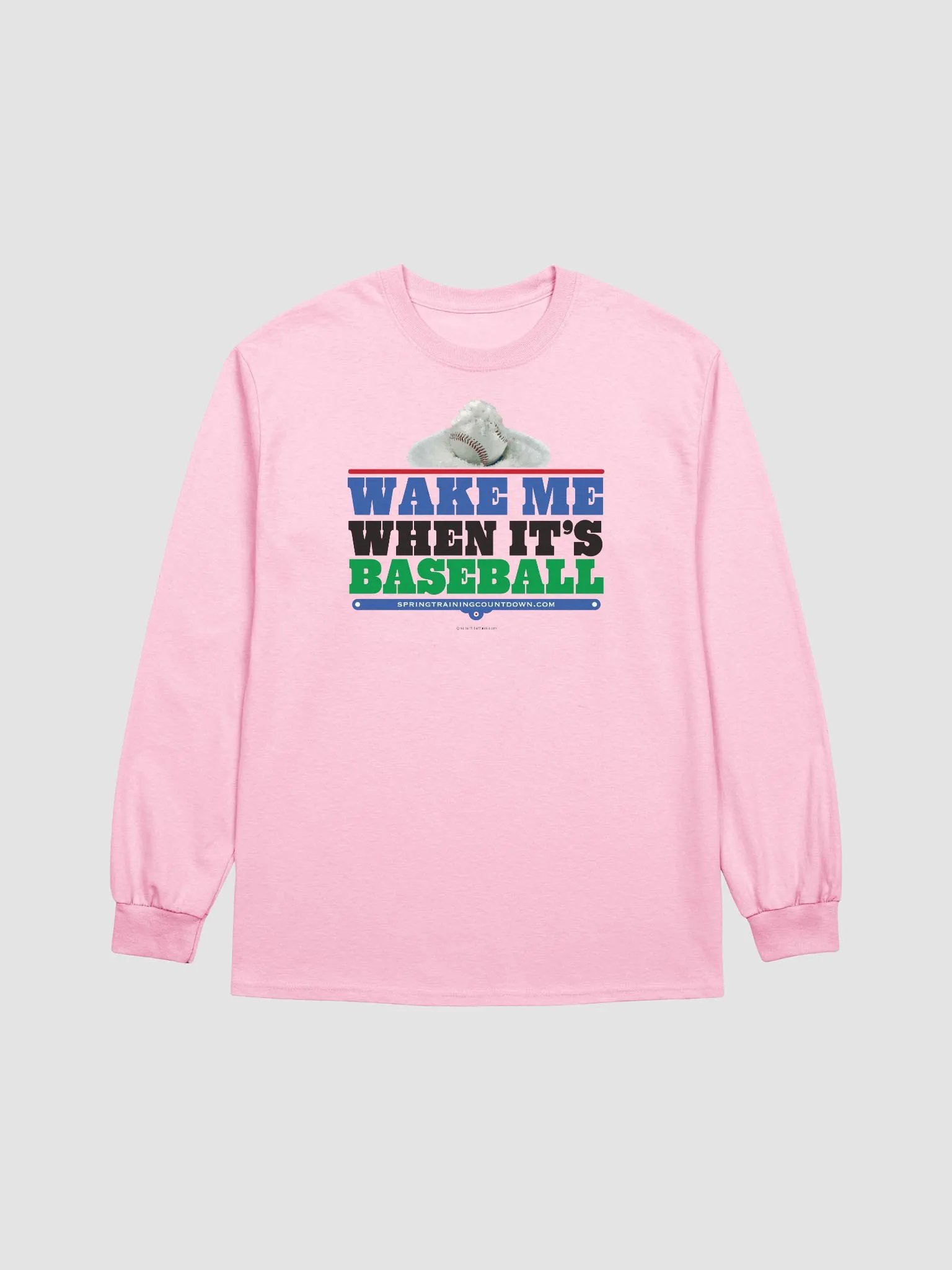 Wake Me when It's Baseball Long Sleeve Tee product image (1)