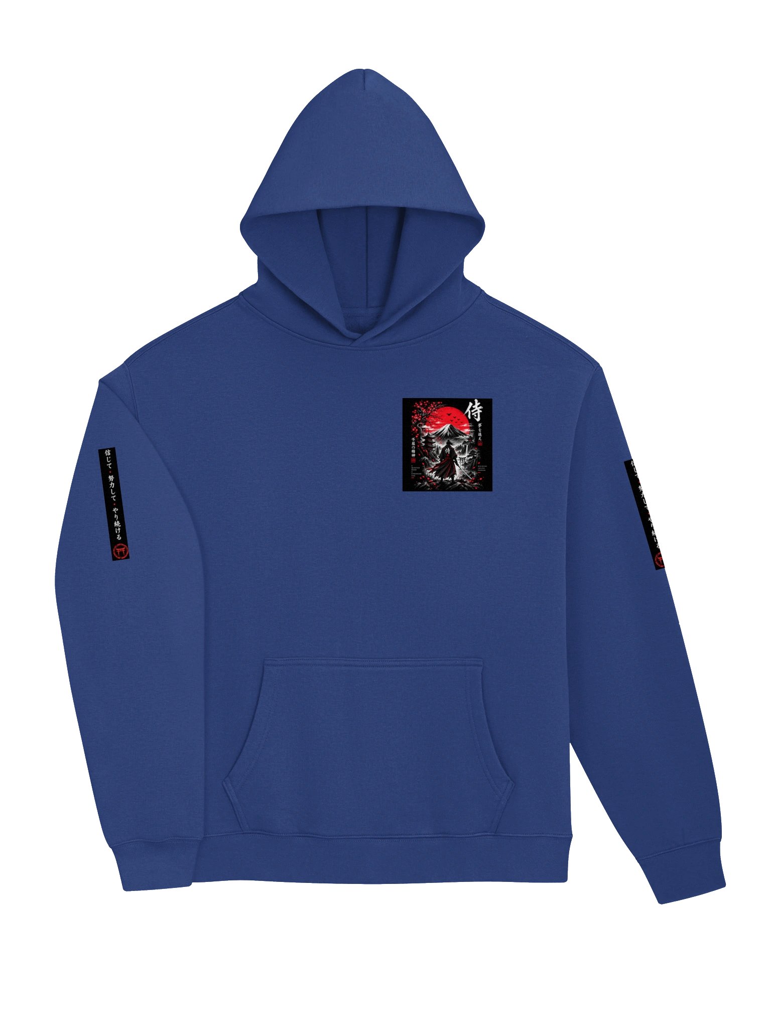 Japanese Samurai Hoodie – Red Sun Mountain Graphic Streetwear Hoodie product image (24)