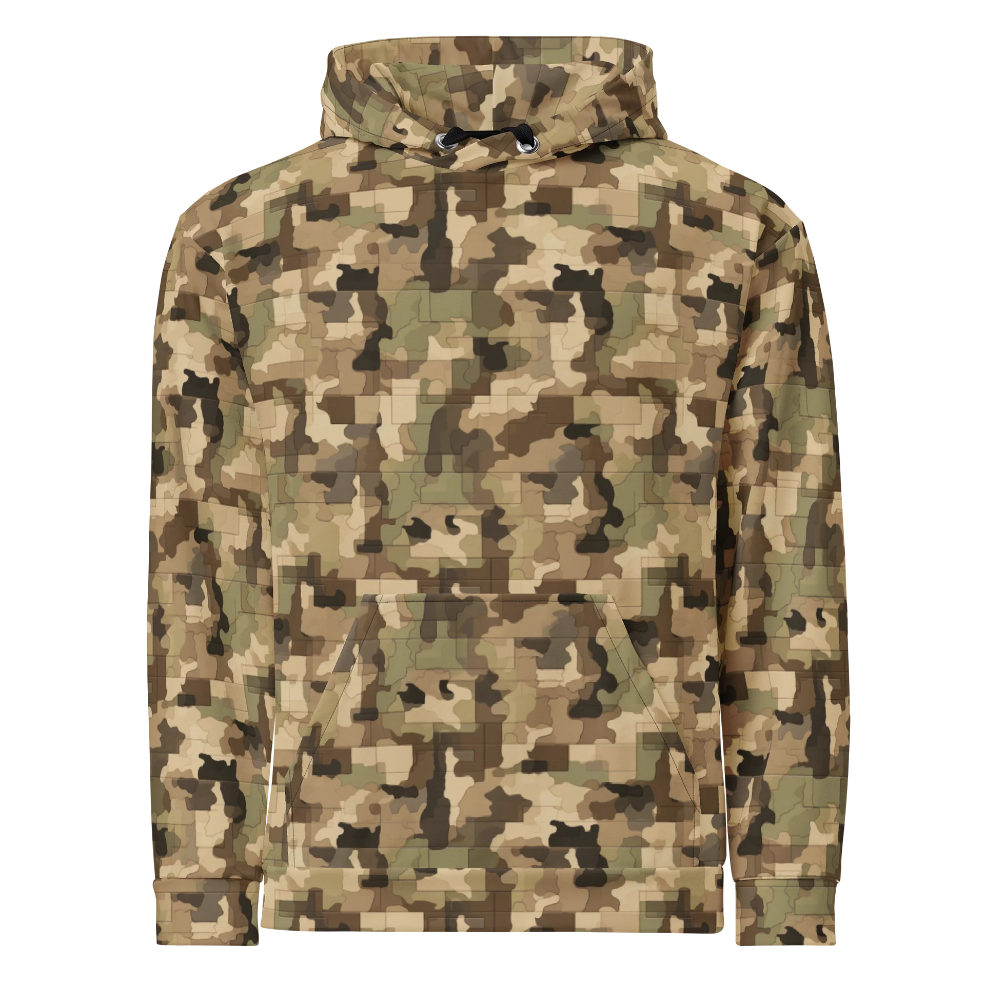 Bold Real Wood Camo Pattern Hoodie for Casual Wear product image (1)