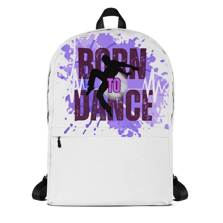 Born to Dance His Silhouette Full Print Backpack product image (1)
