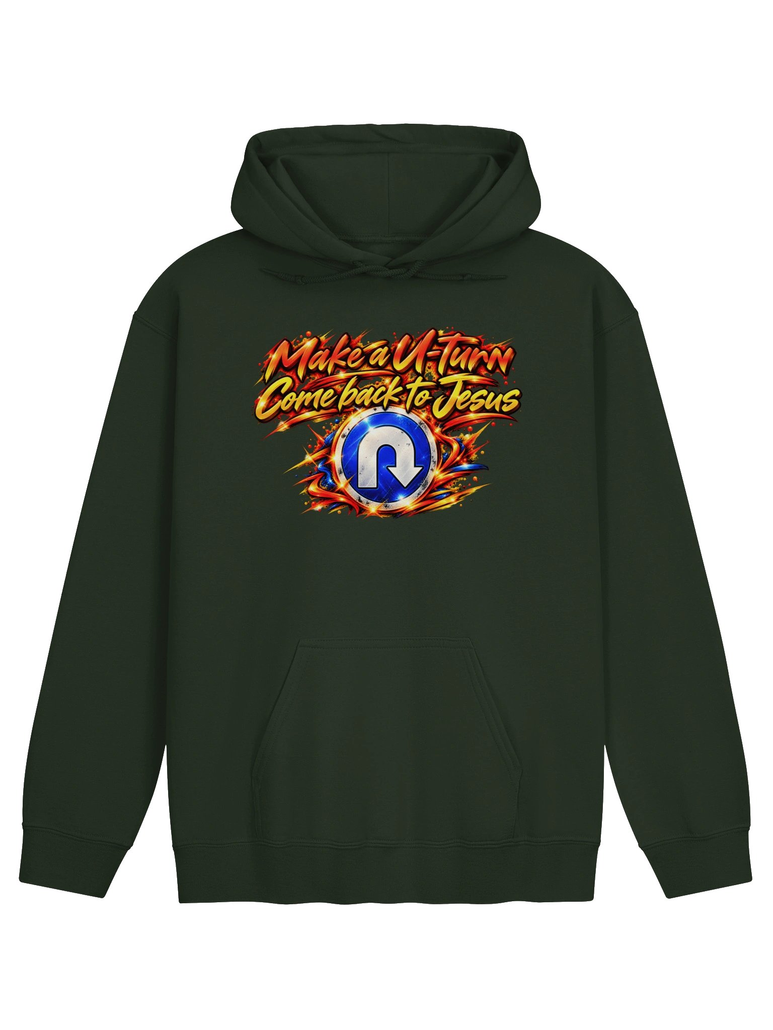 Make a U-Turn, Come Back to Jesus Hoodie | It's Never Too Late to Return to God | Christian Streetwear product image (9)