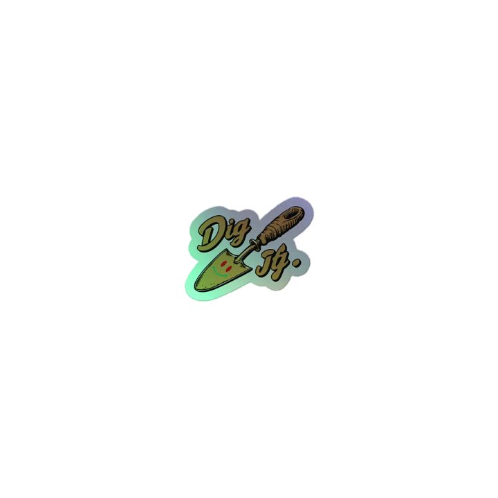 Smiley Trowel 'Dig It' Sticker Sheet product image (1)