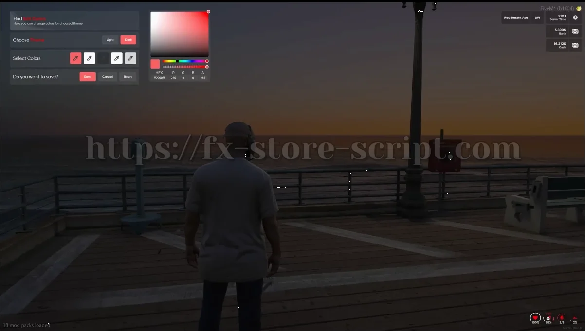 FIVEM ADVANCED HUD SCRIPT [ QB / ESX / OX / QBOX ] product image (1)
