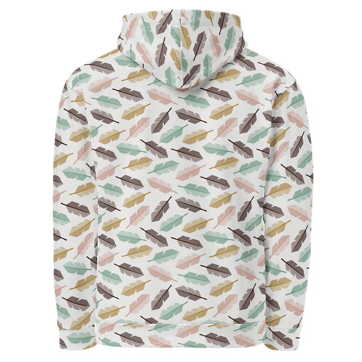 Mid-Century Modern Feathers Unisex Cotton Hoodie product image (2)