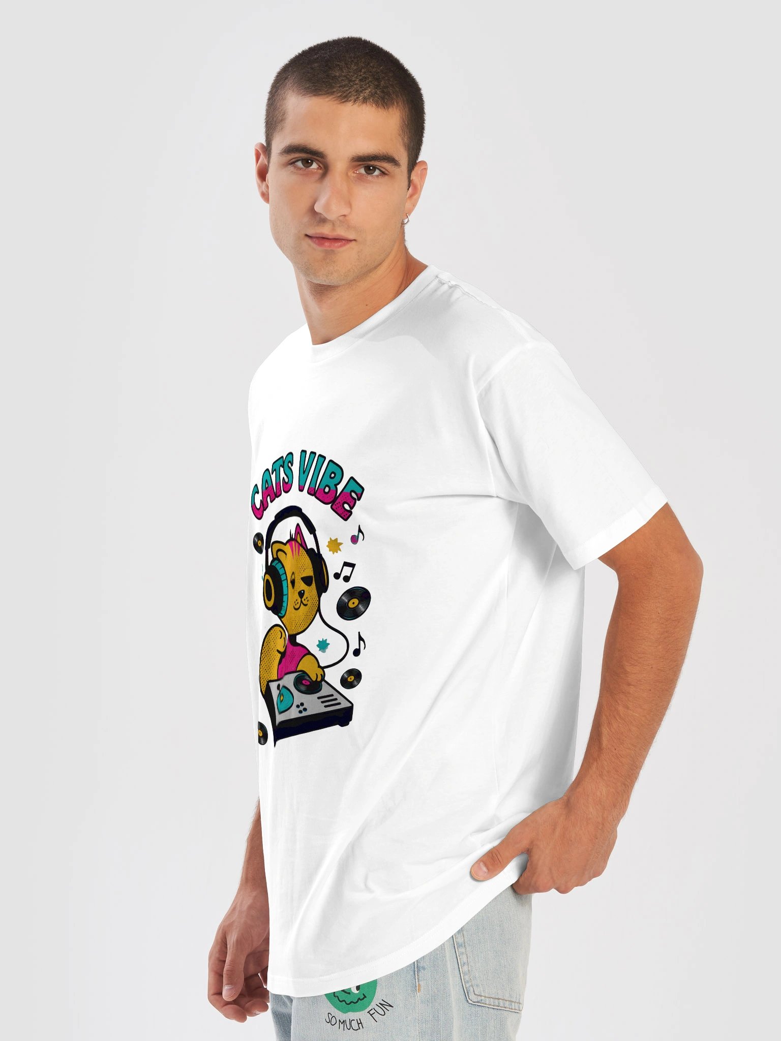 DJ Cat Groove Unisex T-Shirt product image (21)