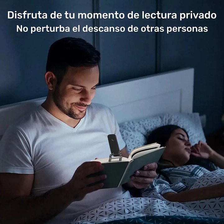 Luz De Libro Usb Recargable Brillo Ajustable Para Protección product image (2)