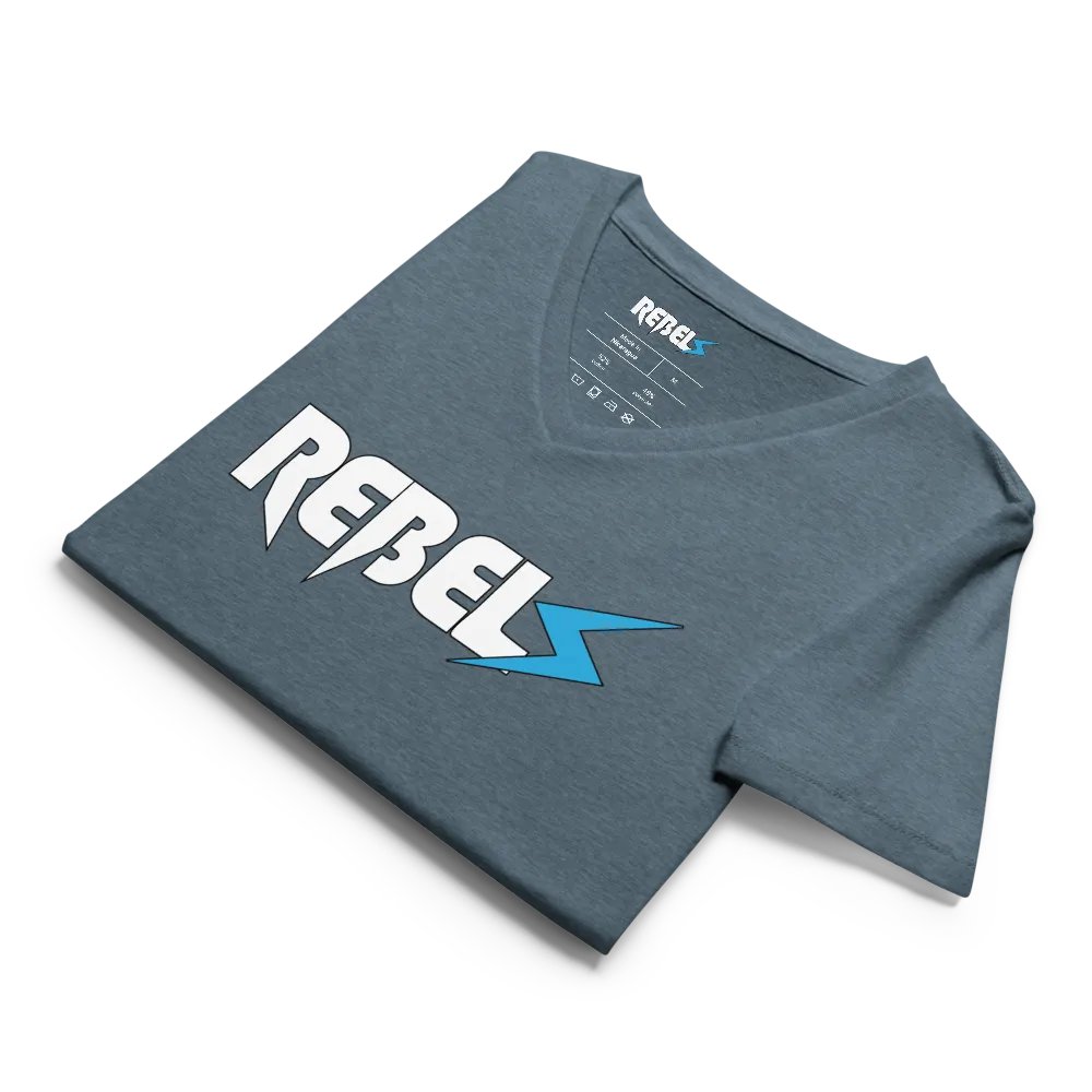 Woman's V Neck | Blue Jean | White/Blue product image (11)