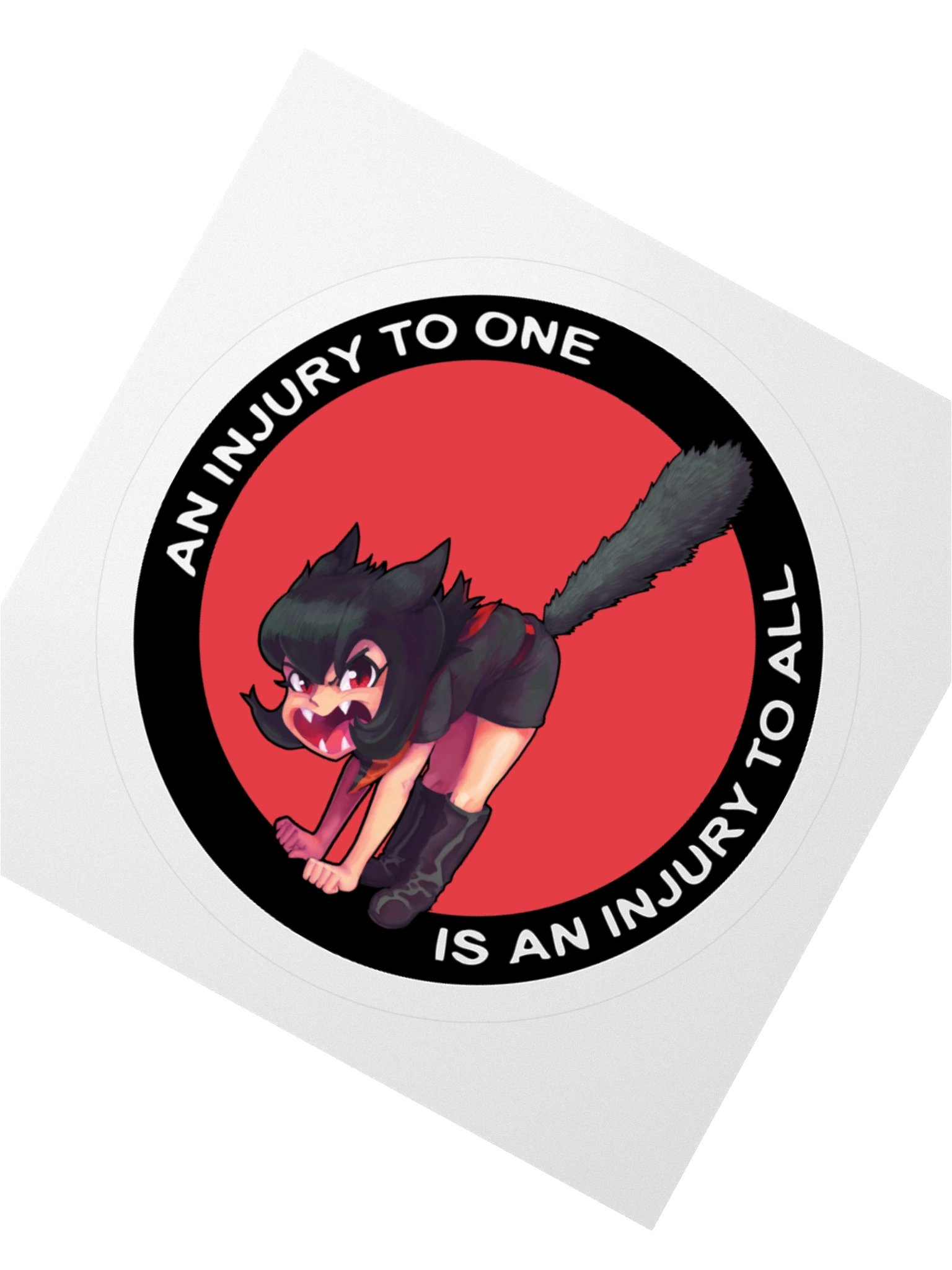 Alunya - “An Injury To One Is An Injury To All” Sticker product image (6)
