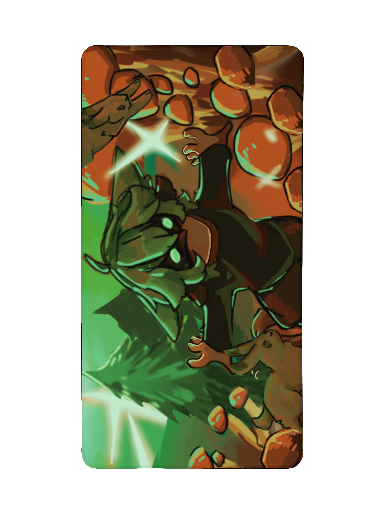 Frumpy Geen and Red Magic Desk Mat product image (2)