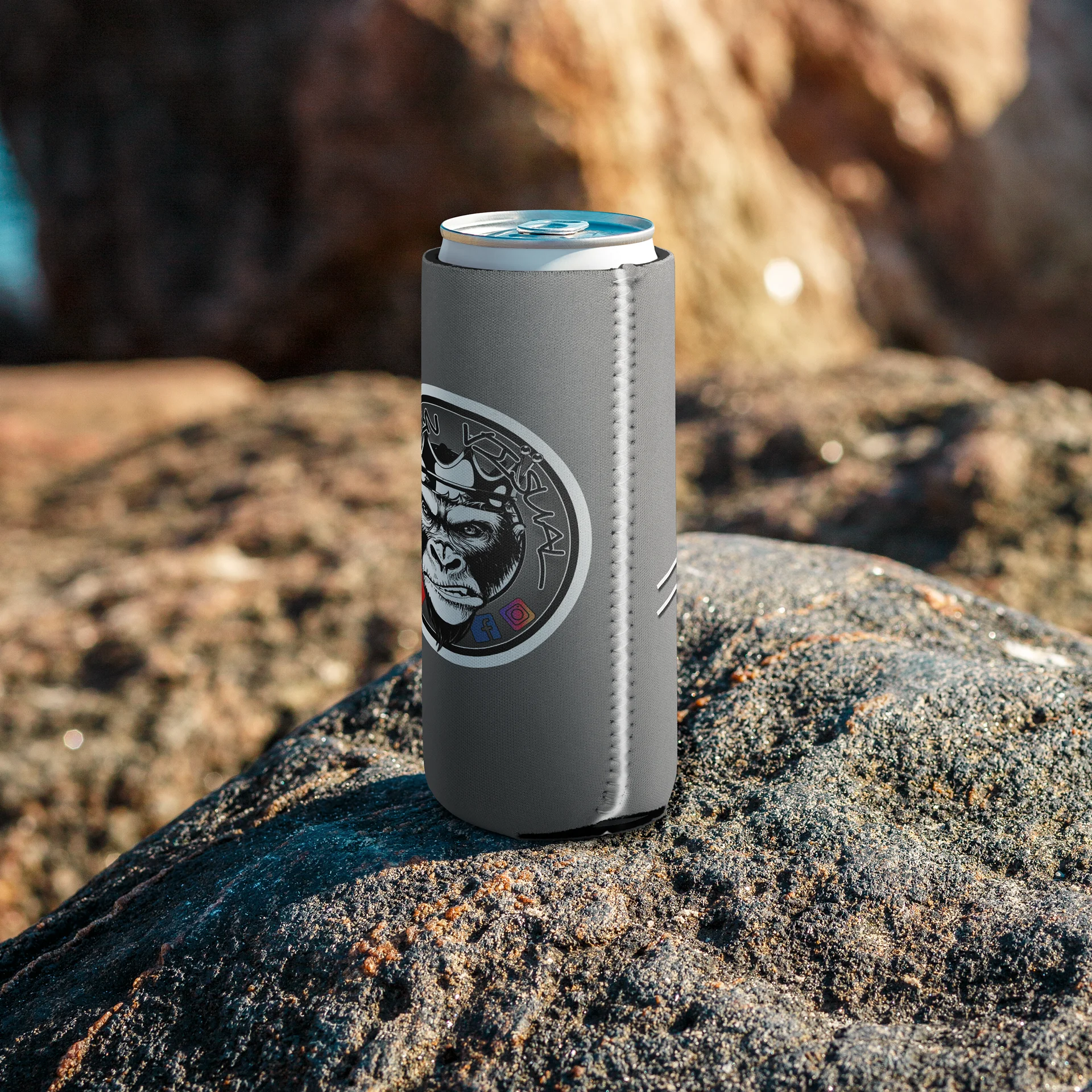 Signature 1 Gorilla Koozie - Grey (slim) product image (7)