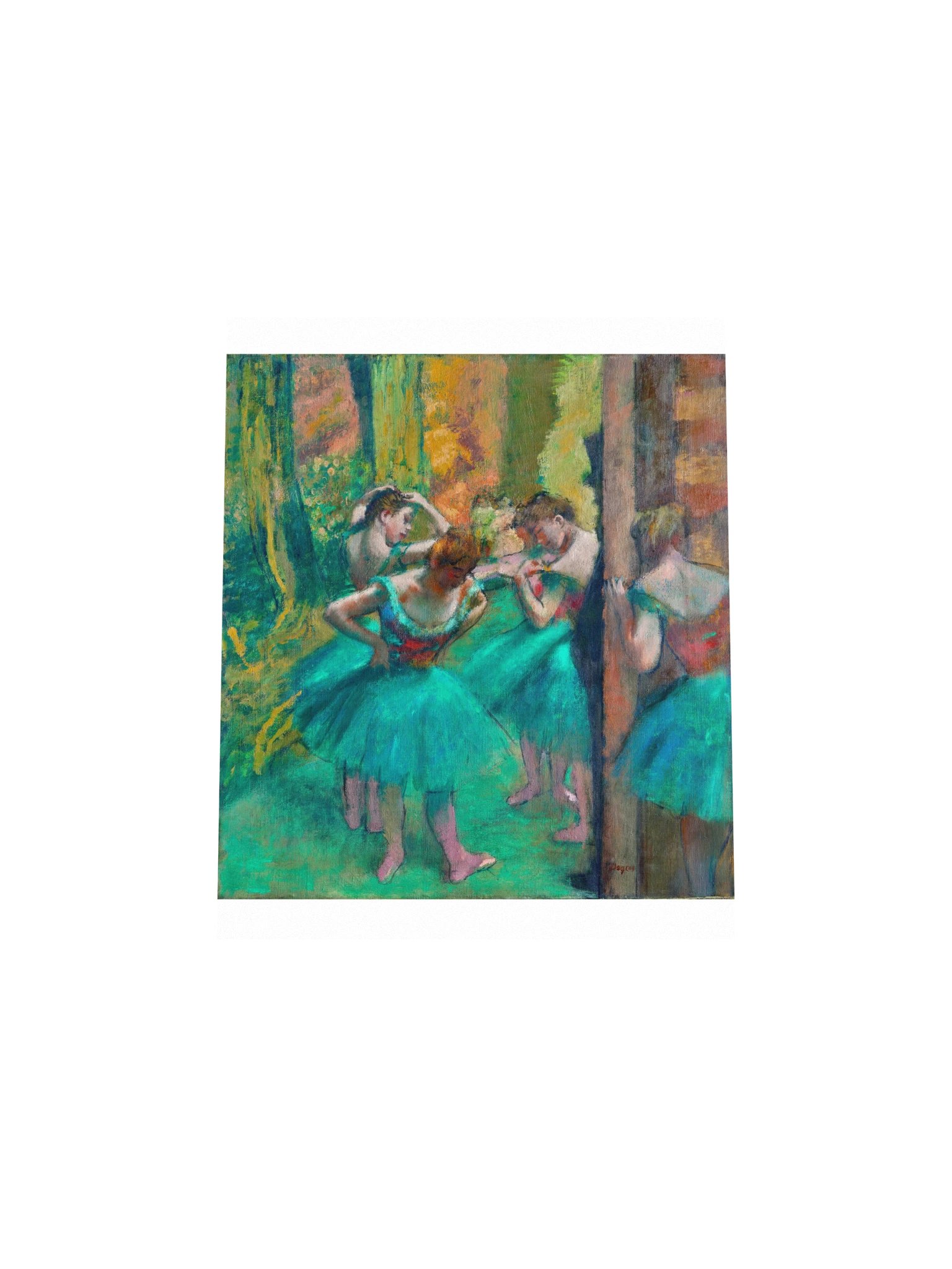 Dancers, Pink and Green — Small Poster product image (4)