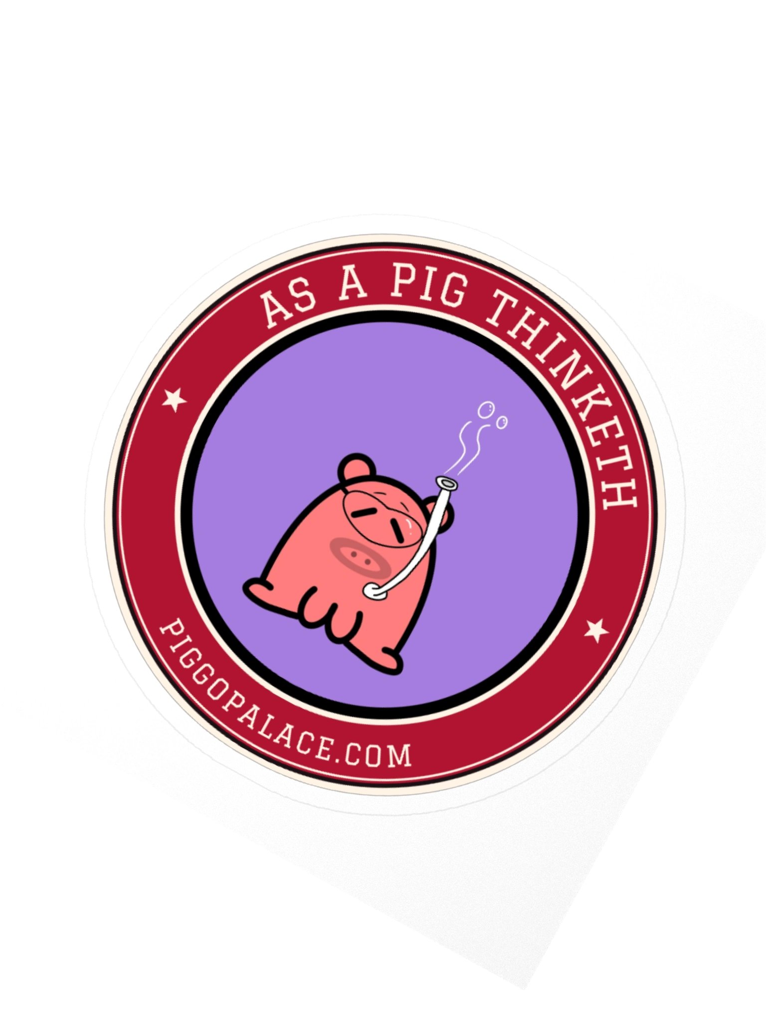 Snorkel Pig Sticker | As a Pig Thinketh product image (6)