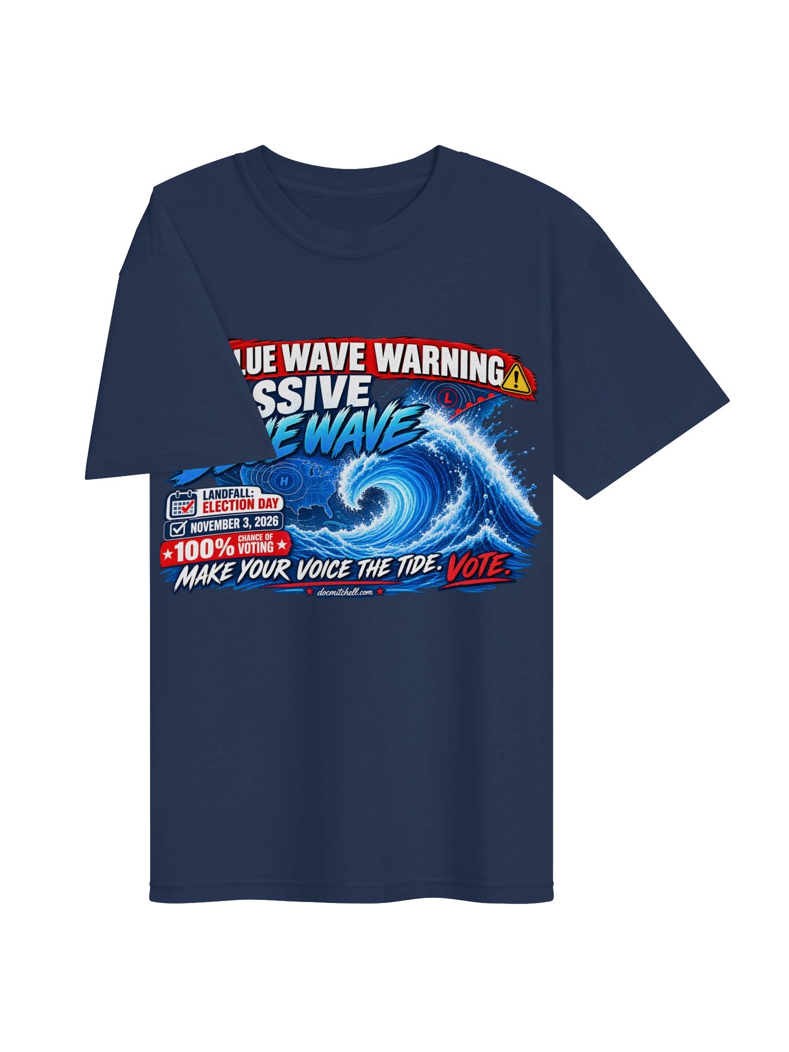 Blue Wave Warning Tee product image (11)