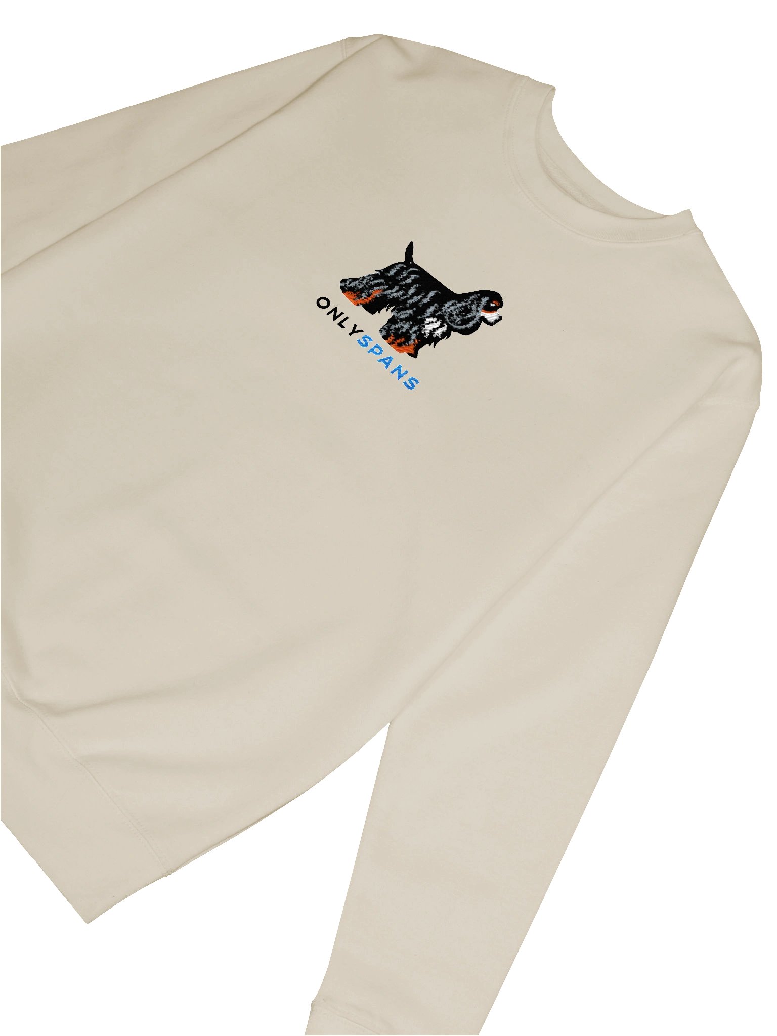 Only Spans Sweatshirt (Embroidered) of an American Cocker Spaniel(Tricolor) product image (76)