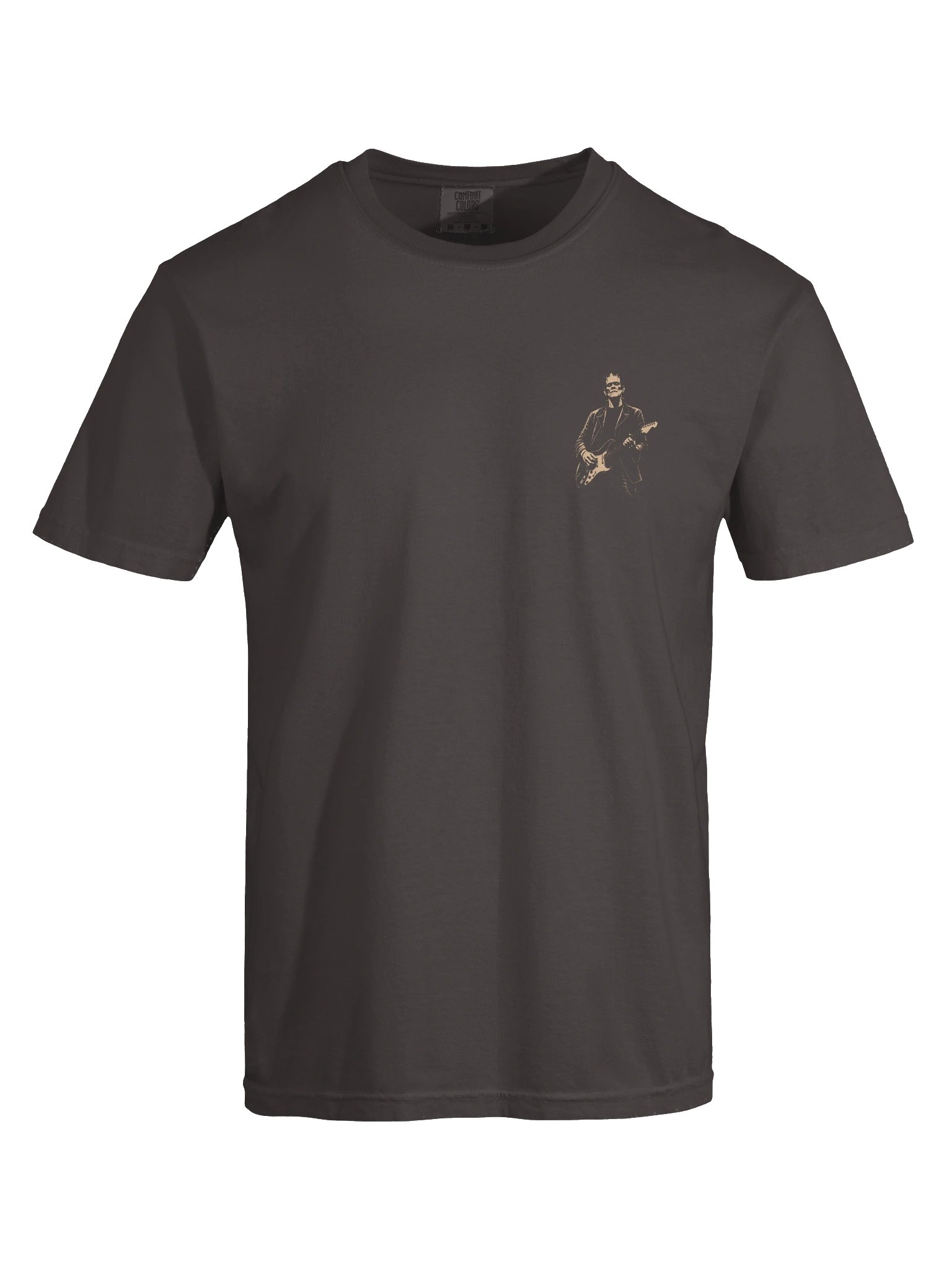 Monochrome Frankenstein Playing Guitar Halloween Shirt product image (4)