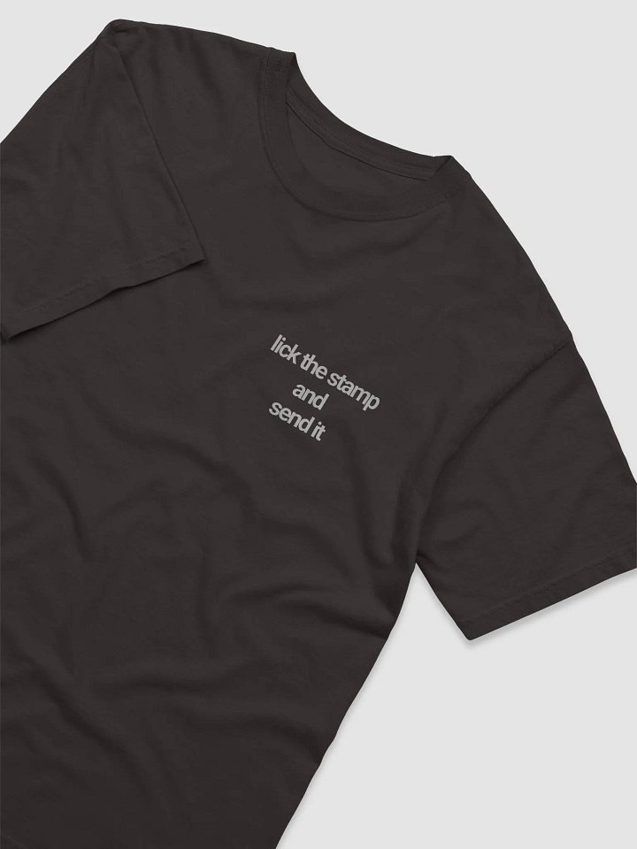 lick the stamp and send it t-shirt - 100% cotton product image (2)