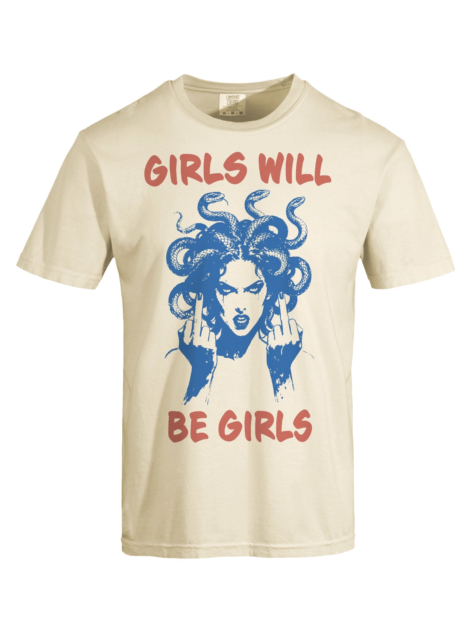 Girls Will Be Girls Middle Finger Medusa T-Shirt product image (42)