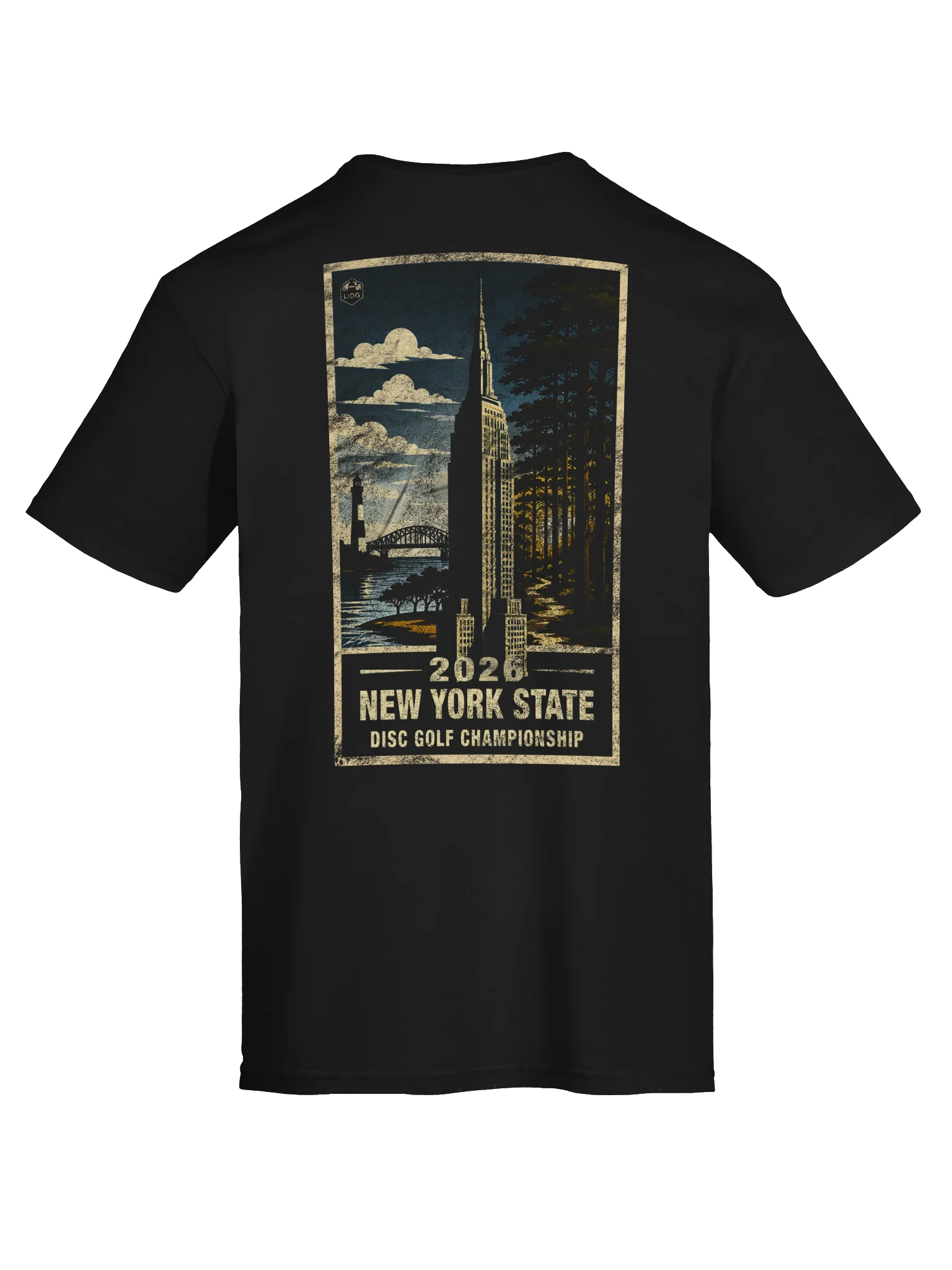 New York State Disc Golf Championship – T-Shirt (Dark) product image (7)