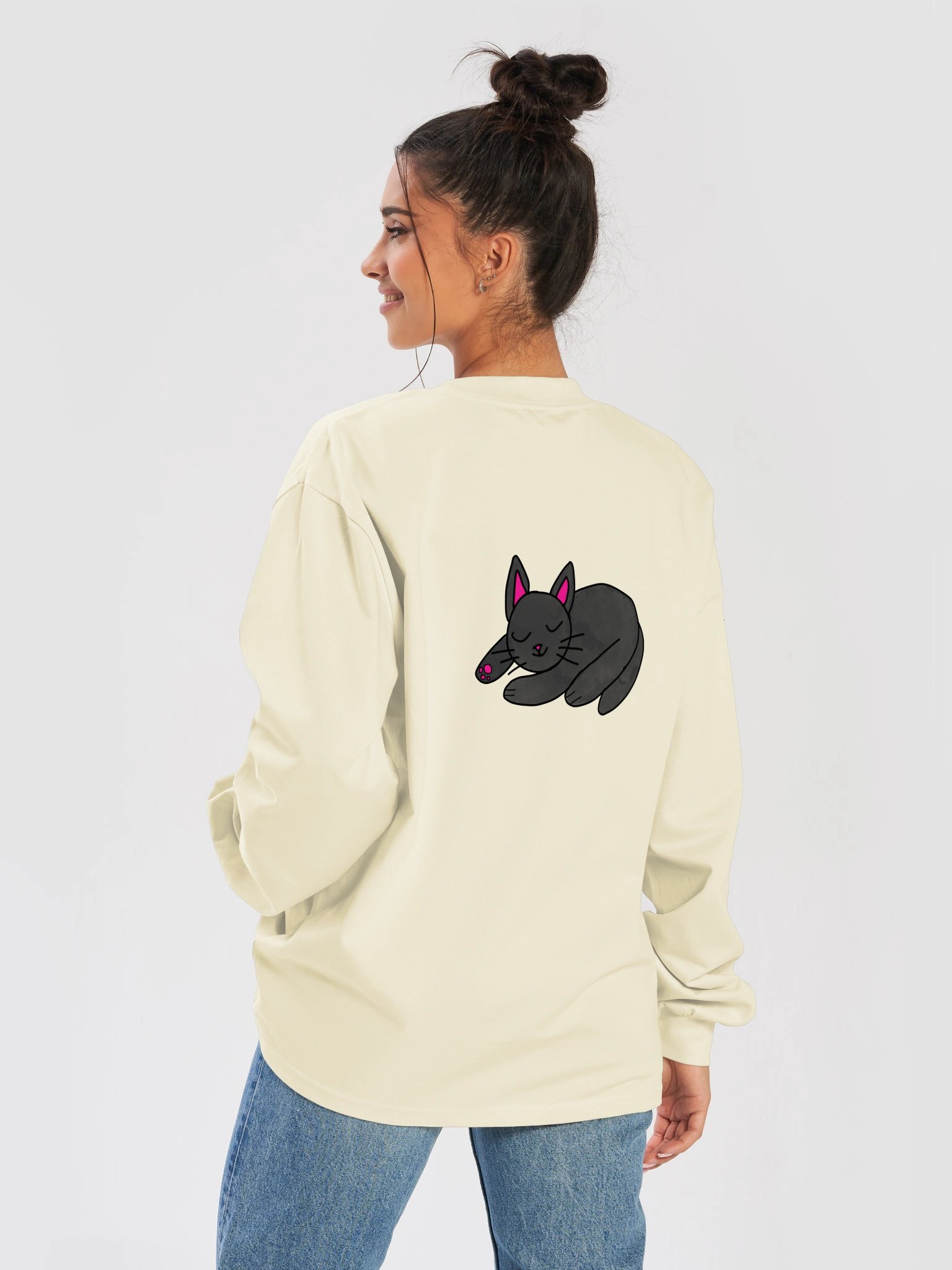 Sleepy BlackCat Minimalist Tee product image (15)